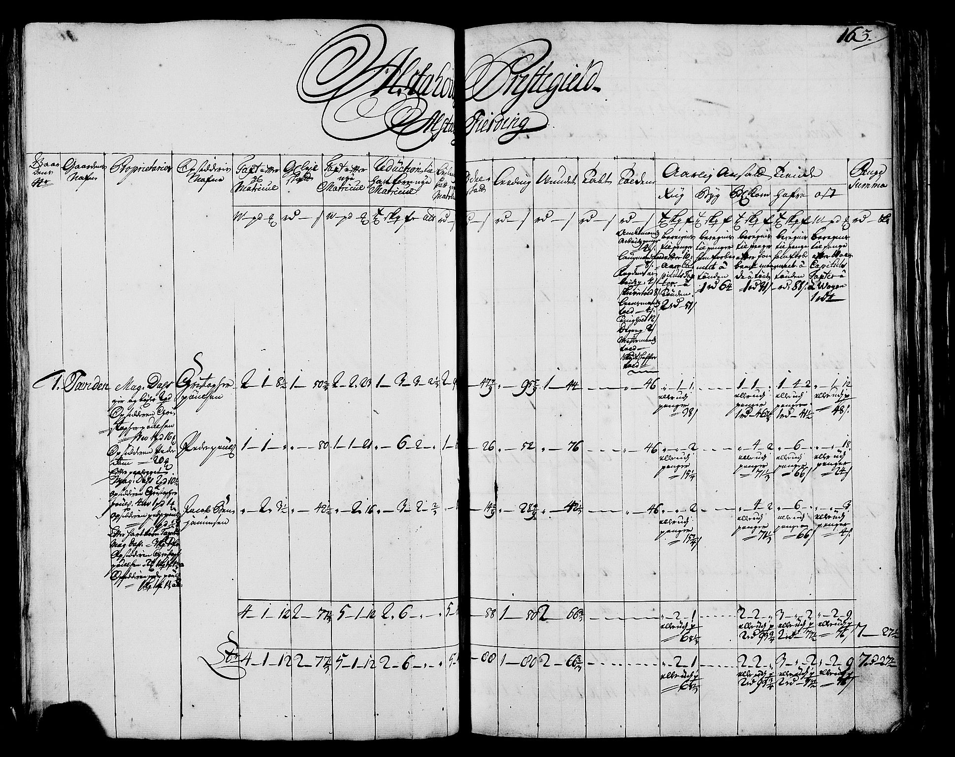 Rentekammeret inntil 1814, Realistisk ordnet avdeling, AV/RA-EA-4070/N/Nb/Nbf/L0171: Helgeland matrikkelprotokoll, 1723, p. 165