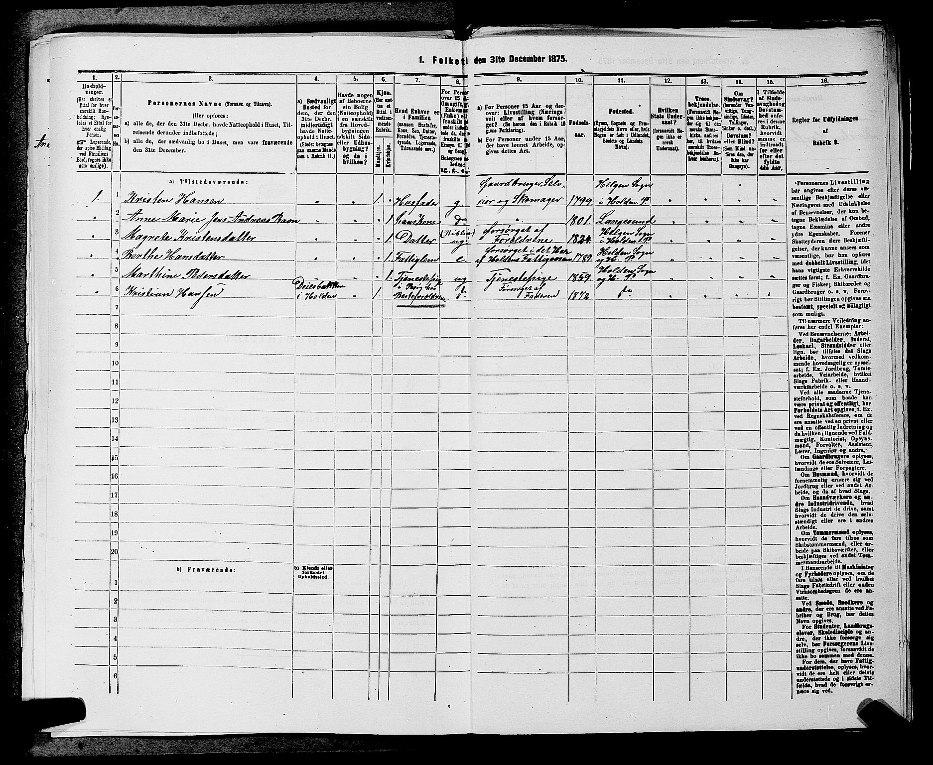 SAKO, 1875 census for 0819P Holla, 1875, p. 983