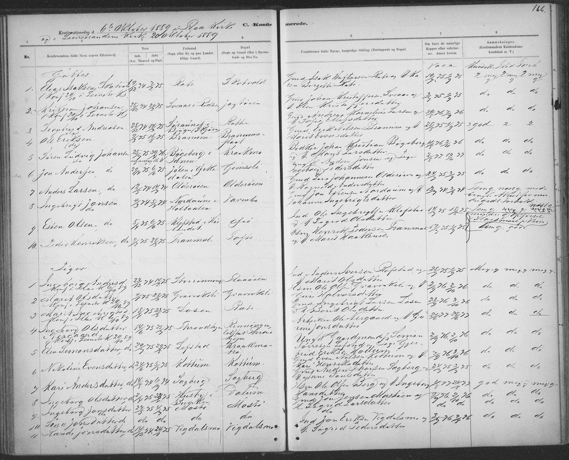 Ministerialprotokoller, klokkerbøker og fødselsregistre - Sør-Trøndelag, SAT/A-1456/691/L1085: Parish register (official) no. 691A17, 1887-1908, p. 166