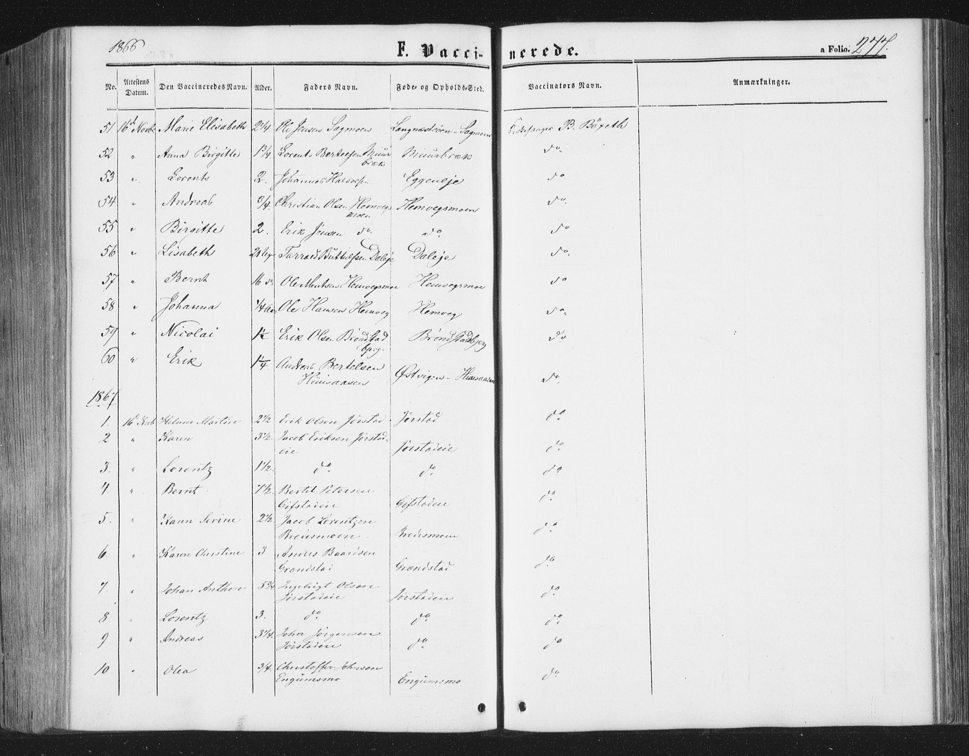 Ministerialprotokoller, klokkerbøker og fødselsregistre - Nord-Trøndelag, SAT/A-1458/749/L0472: Parish register (official) no. 749A06, 1857-1873, p. 277