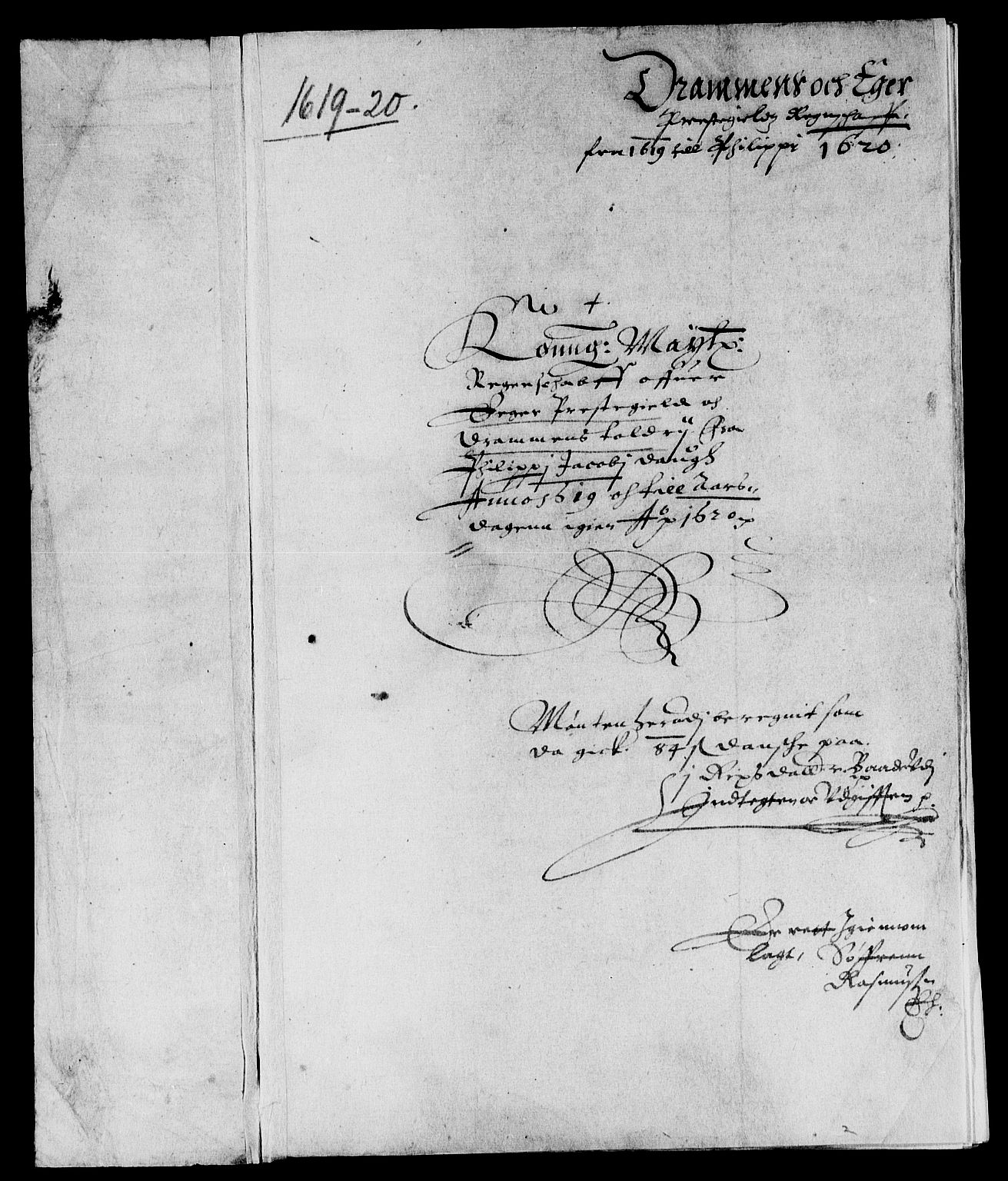 Rentekammeret inntil 1814, Reviderte regnskaper, Lensregnskaper, AV/RA-EA-5023/R/Rb/Rbm/L0002: Eiker len, 1617-1622