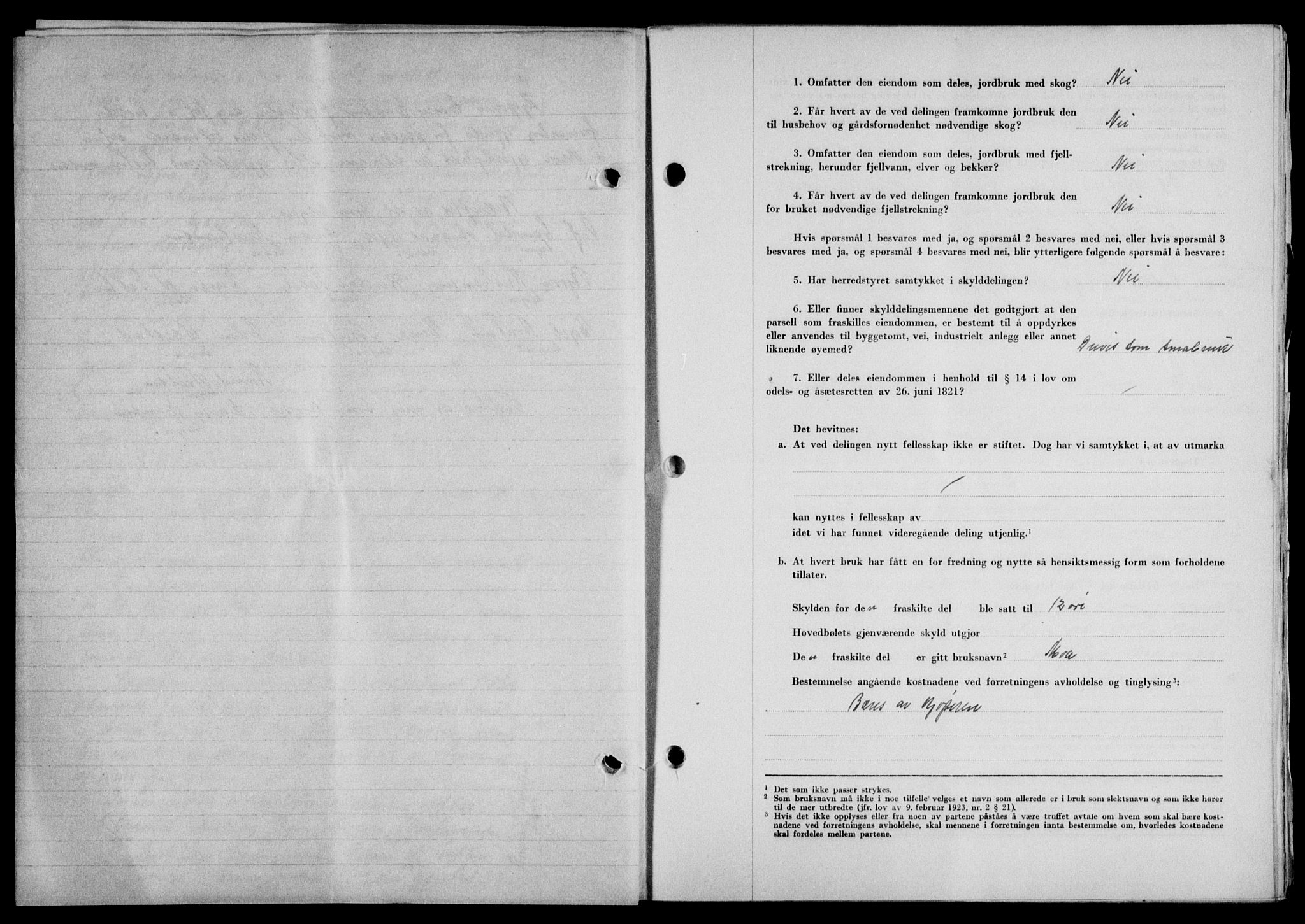 Lofoten sorenskriveri, SAT/A-0017/1/2/2C/L0020a: Mortgage book no. 20a, 1948-1949, Diary no: : 2955/1948