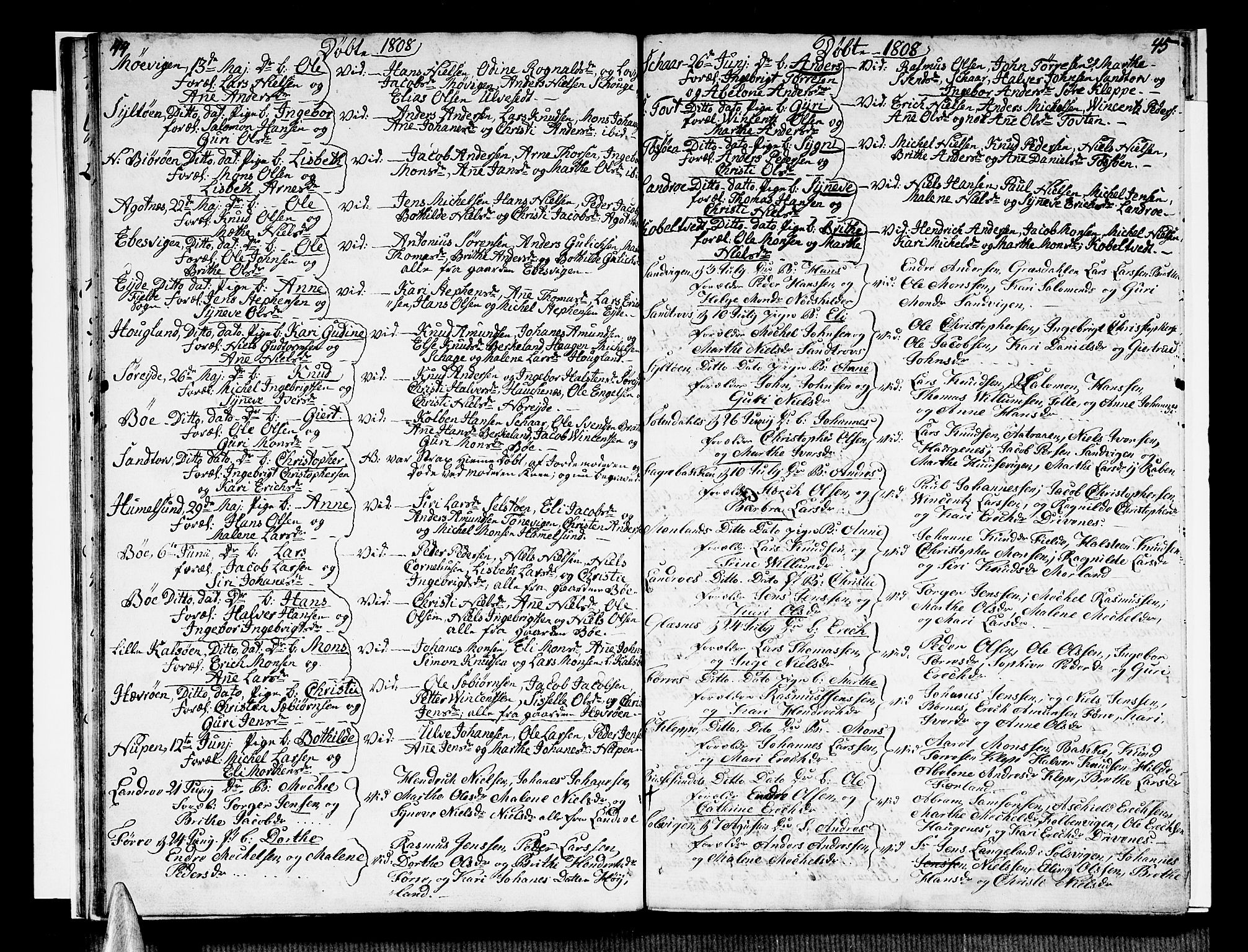 Sund sokneprestembete, SAB/A-99930: Parish register (official) no. A 10, 1804-1818, p. 46-47