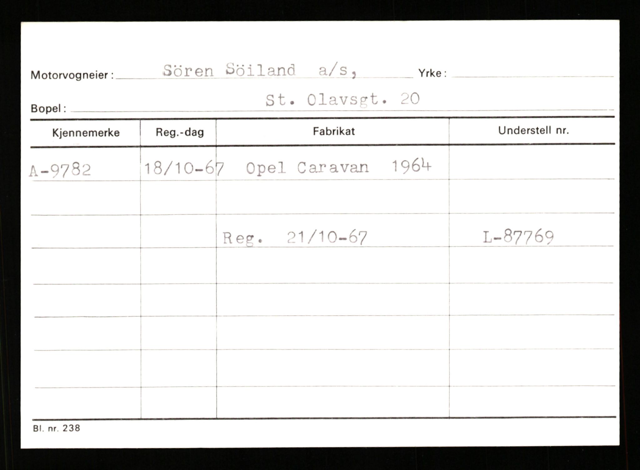 Stavanger trafikkstasjon, AV/SAST-A-101942/0/G/L0002: Registreringsnummer: 5791 - 10405, 1930-1971, p. 2641