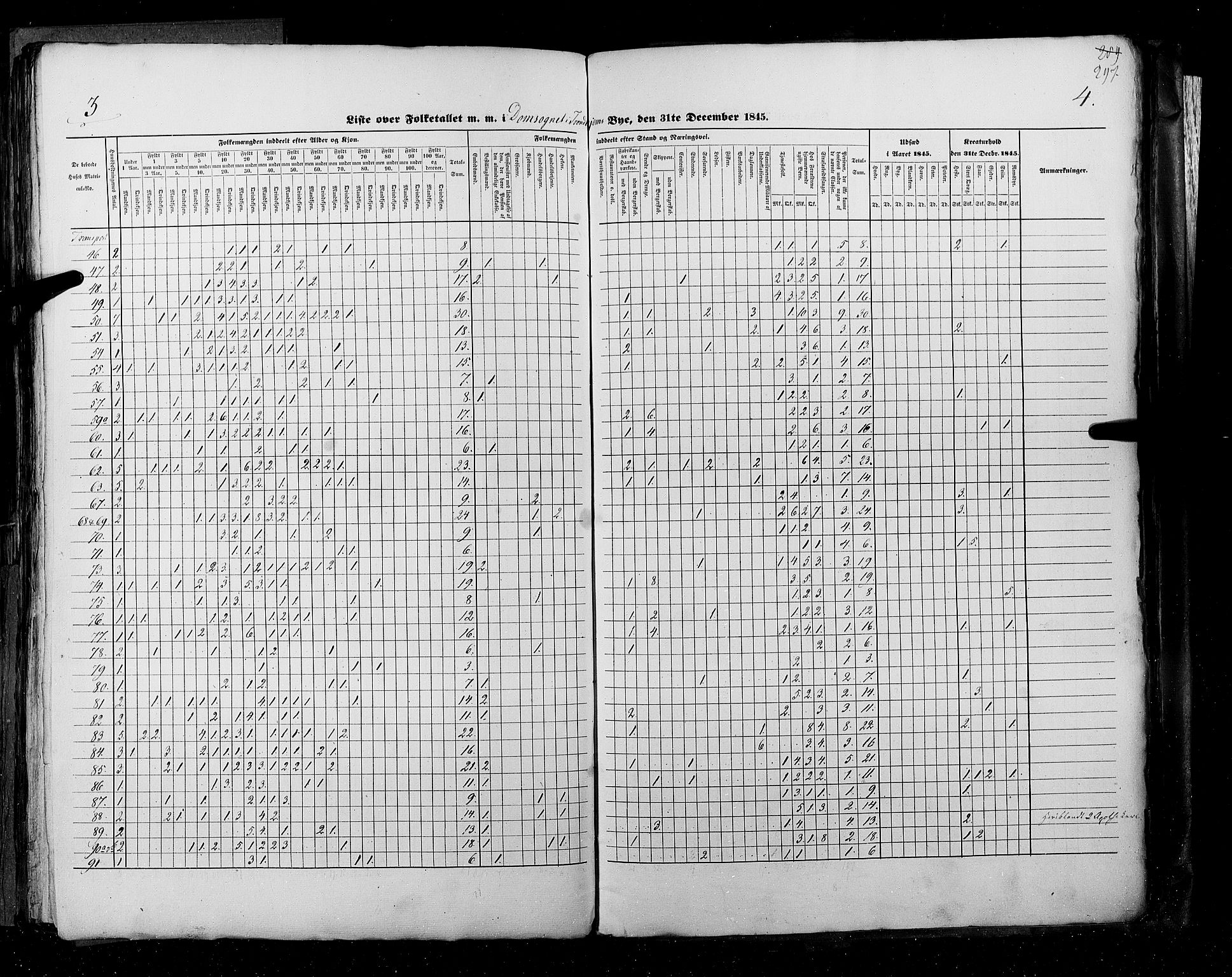 RA, Census 1845, vol. 11: Cities, 1845, p. 297