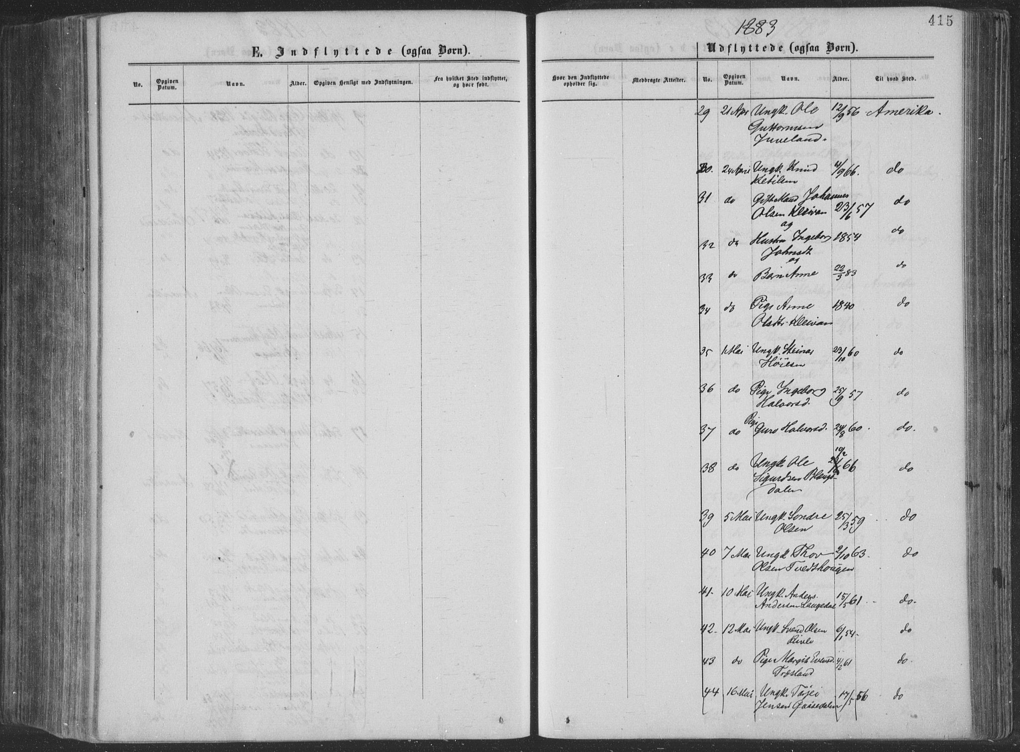 Seljord kirkebøker, AV/SAKO-A-20/F/Fa/L0014: Parish register (official) no. I 14, 1877-1886, p. 415