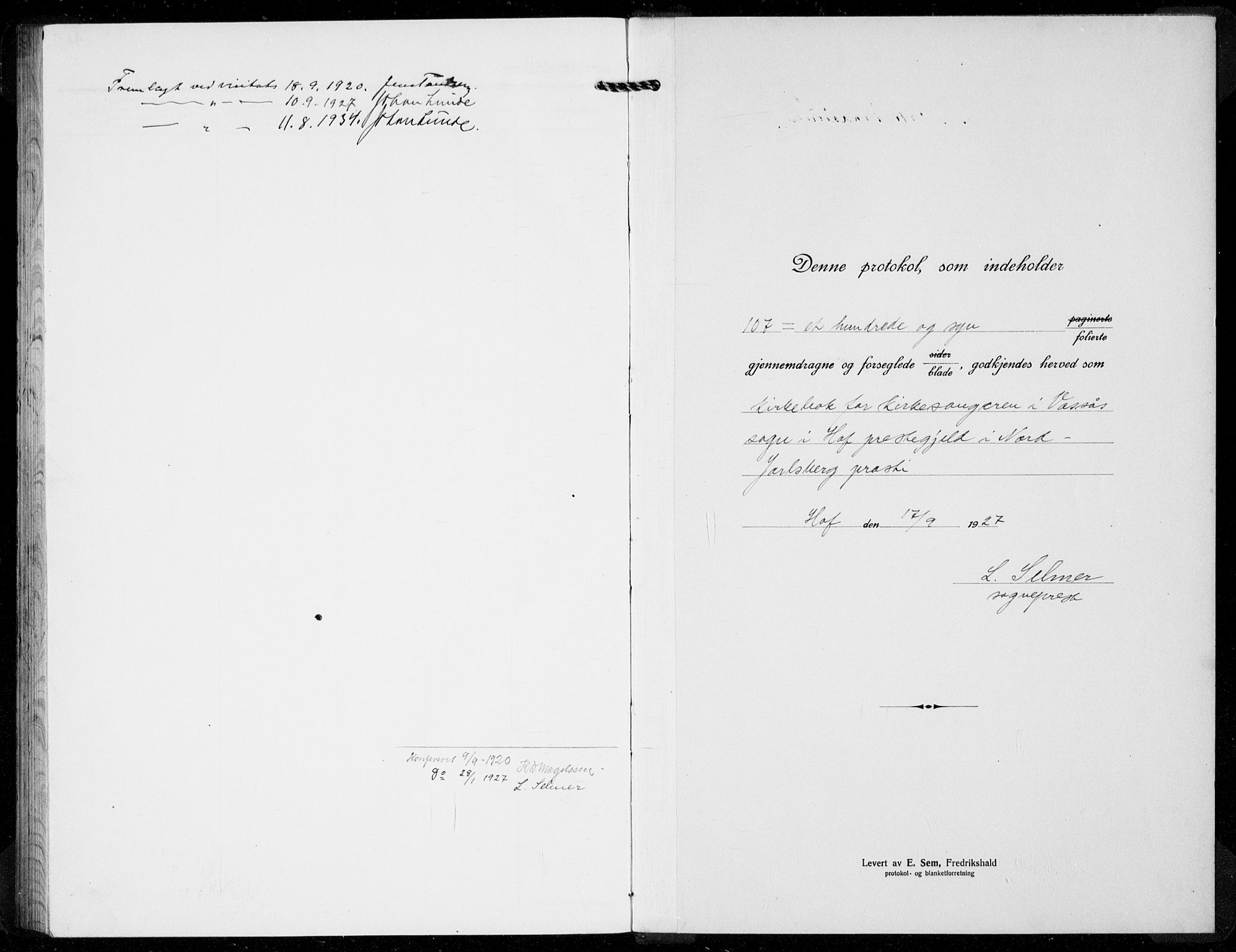 Hof kirkebøker, SAKO/A-64/G/Gb/L0004: Parish register (copy) no. II 4, 1917-1934