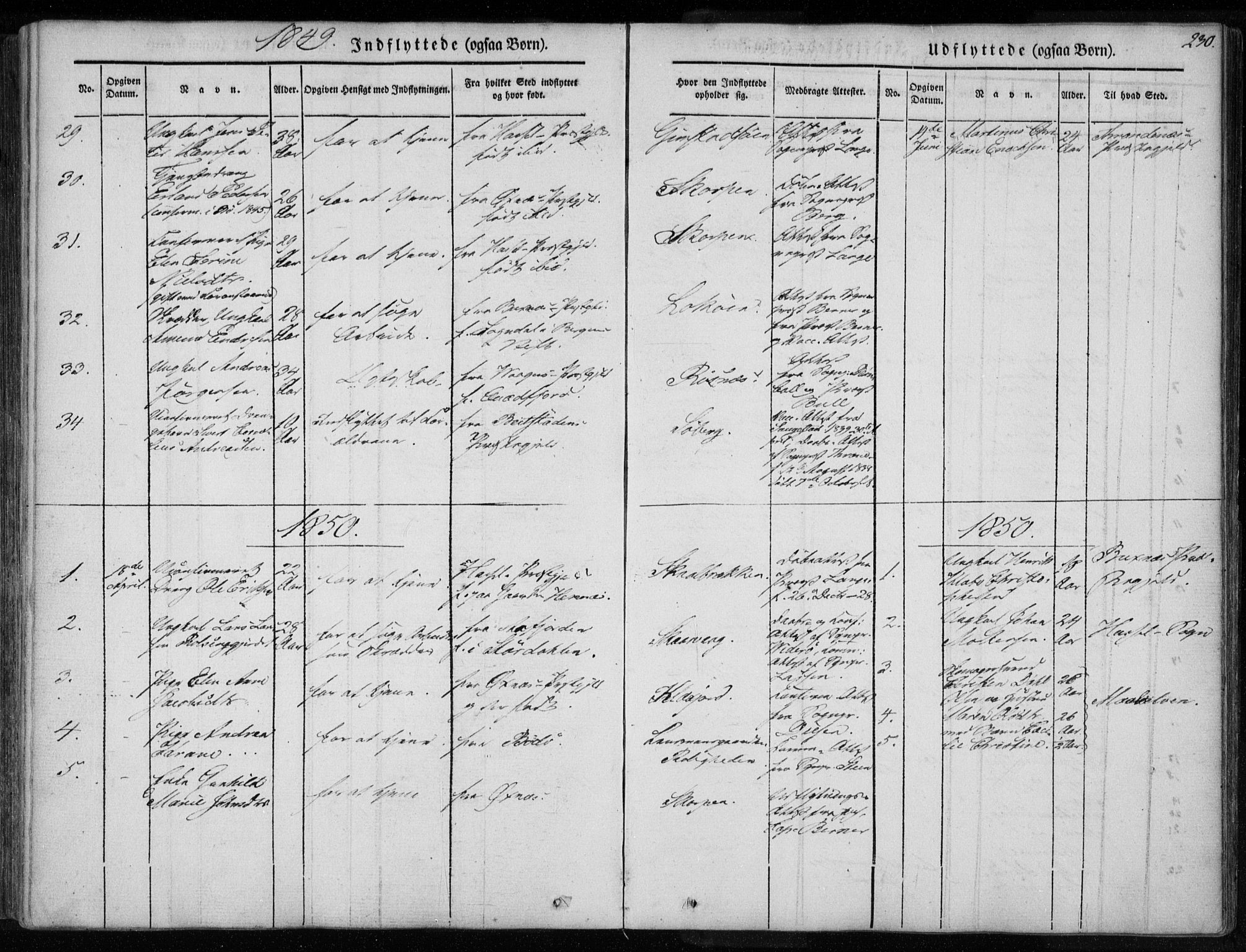 Ministerialprotokoller, klokkerbøker og fødselsregistre - Nordland, SAT/A-1459/891/L1299: Parish register (official) no. 891A04, 1841-1856, p. 230
