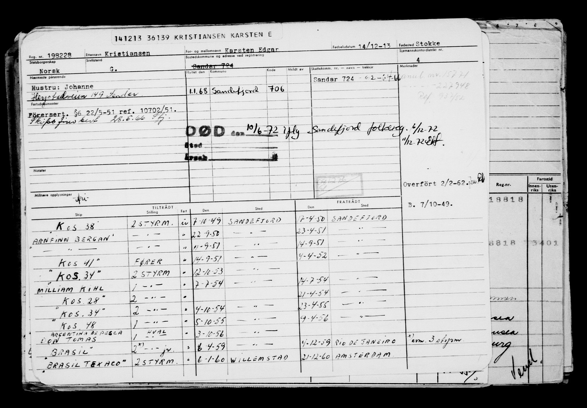 Direktoratet for sjømenn, AV/RA-S-3545/G/Gb/L0117: Hovedkort, 1913-1914, p. 205