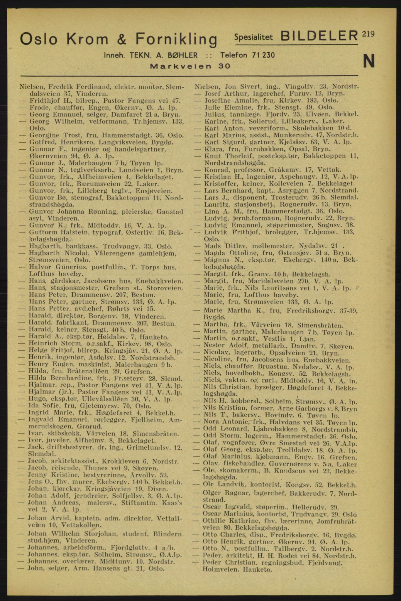 Aker adressebok/adressekalender, PUBL/001/A/005: Aker adressebok, 1934-1935, p. 219