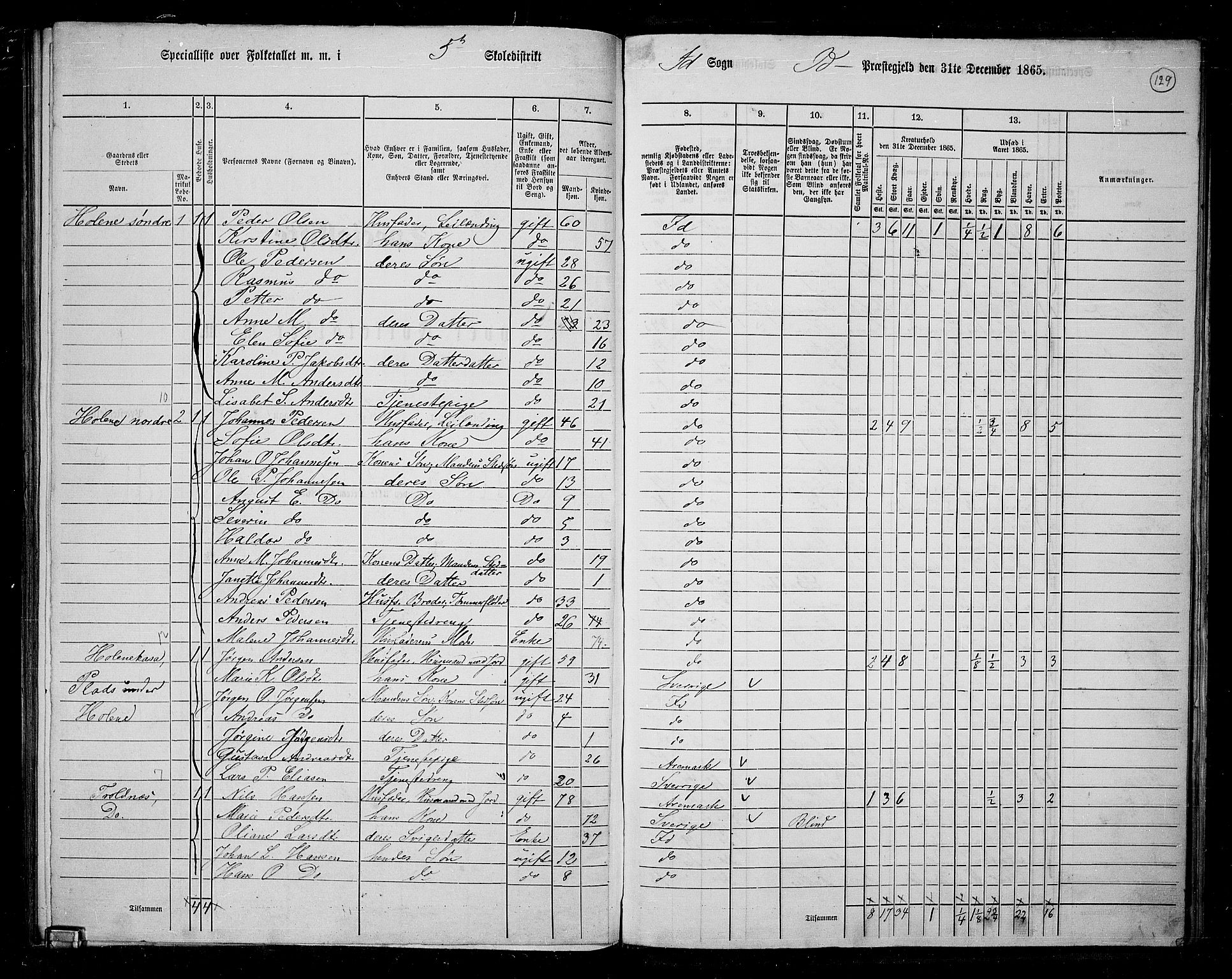 RA, 1865 census for Idd, 1865, p. 114