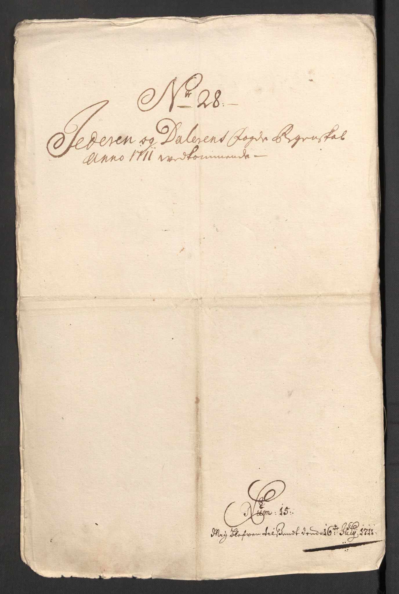 Rentekammeret inntil 1814, Reviderte regnskaper, Fogderegnskap, AV/RA-EA-4092/R46/L2735: Fogderegnskap Jæren og Dalane, 1711, p. 375