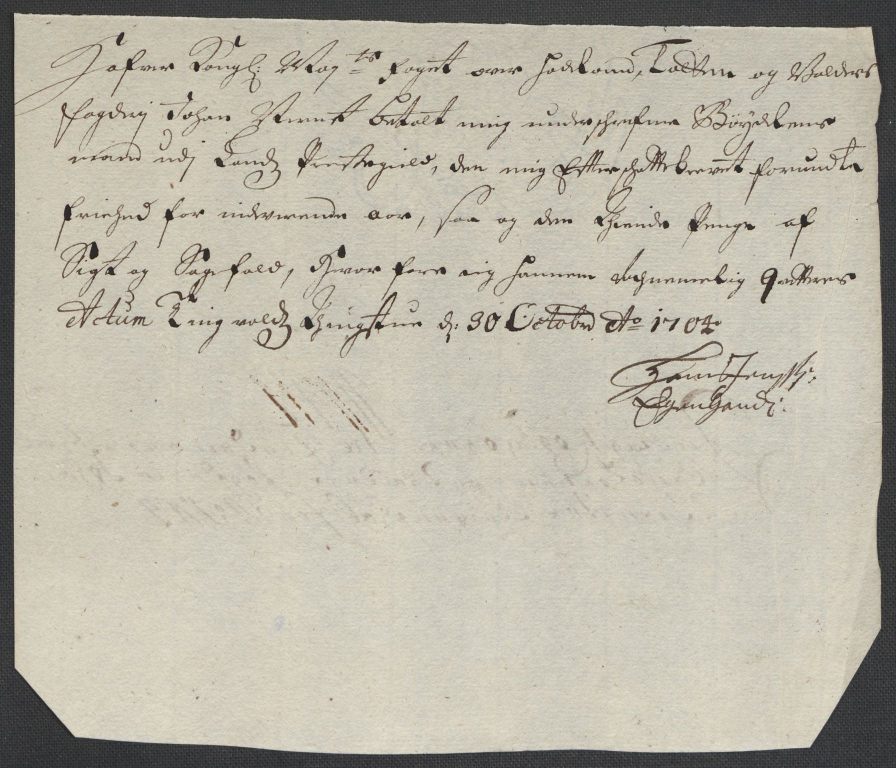 Rentekammeret inntil 1814, Reviderte regnskaper, Fogderegnskap, RA/EA-4092/R18/L1302: Fogderegnskap Hadeland, Toten og Valdres, 1704, p. 411