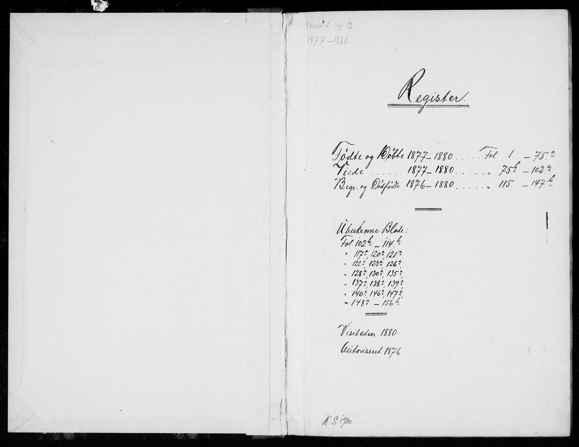 Mandal sokneprestkontor, SAK/1111-0030/F/Fb/Fba/L0010: Parish register (copy) no. B 4, 1876-1880