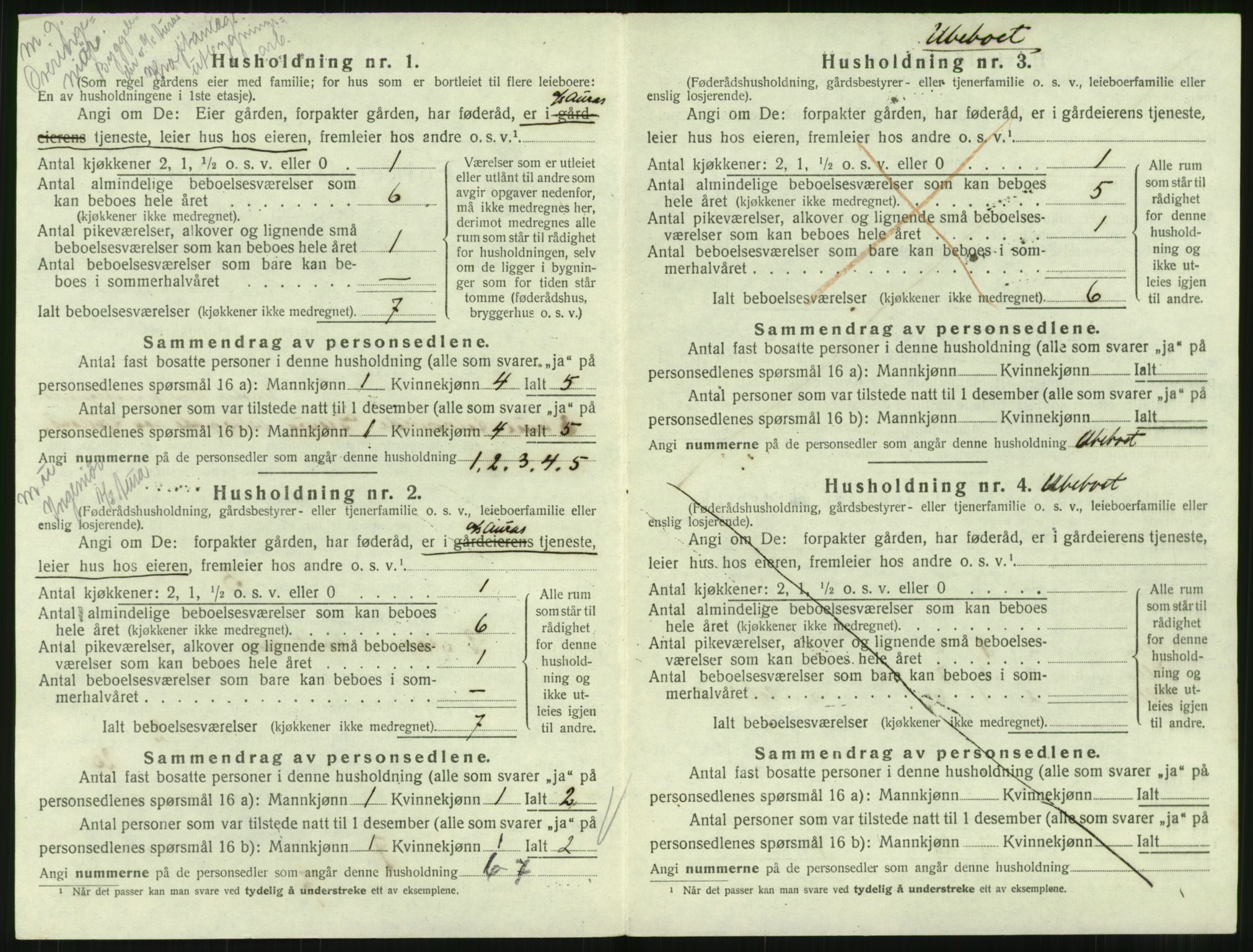 SAT, 1920 census for Sunndal, 1920, p. 291