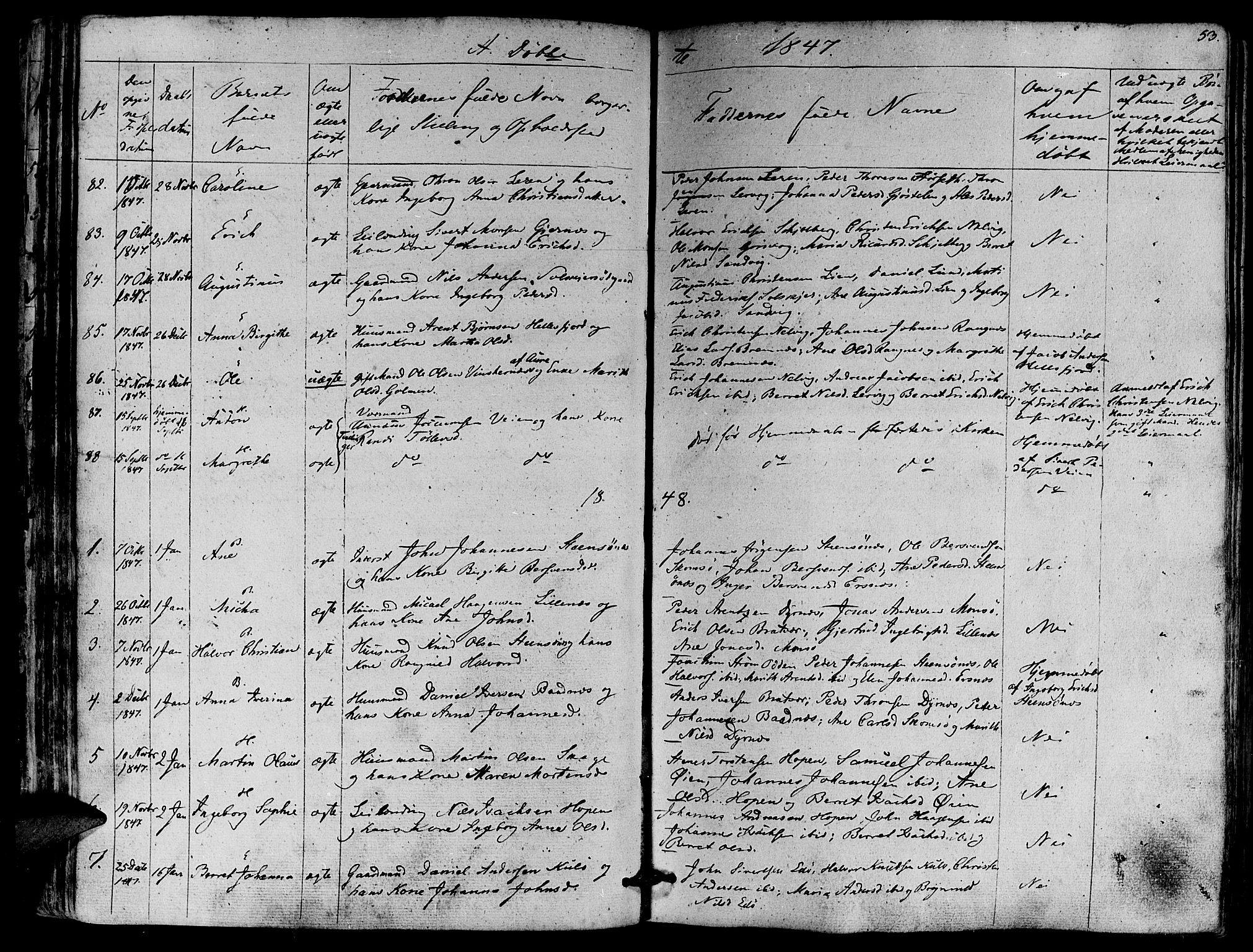 Ministerialprotokoller, klokkerbøker og fødselsregistre - Møre og Romsdal, AV/SAT-A-1454/581/L0936: Parish register (official) no. 581A04, 1836-1852, p. 53