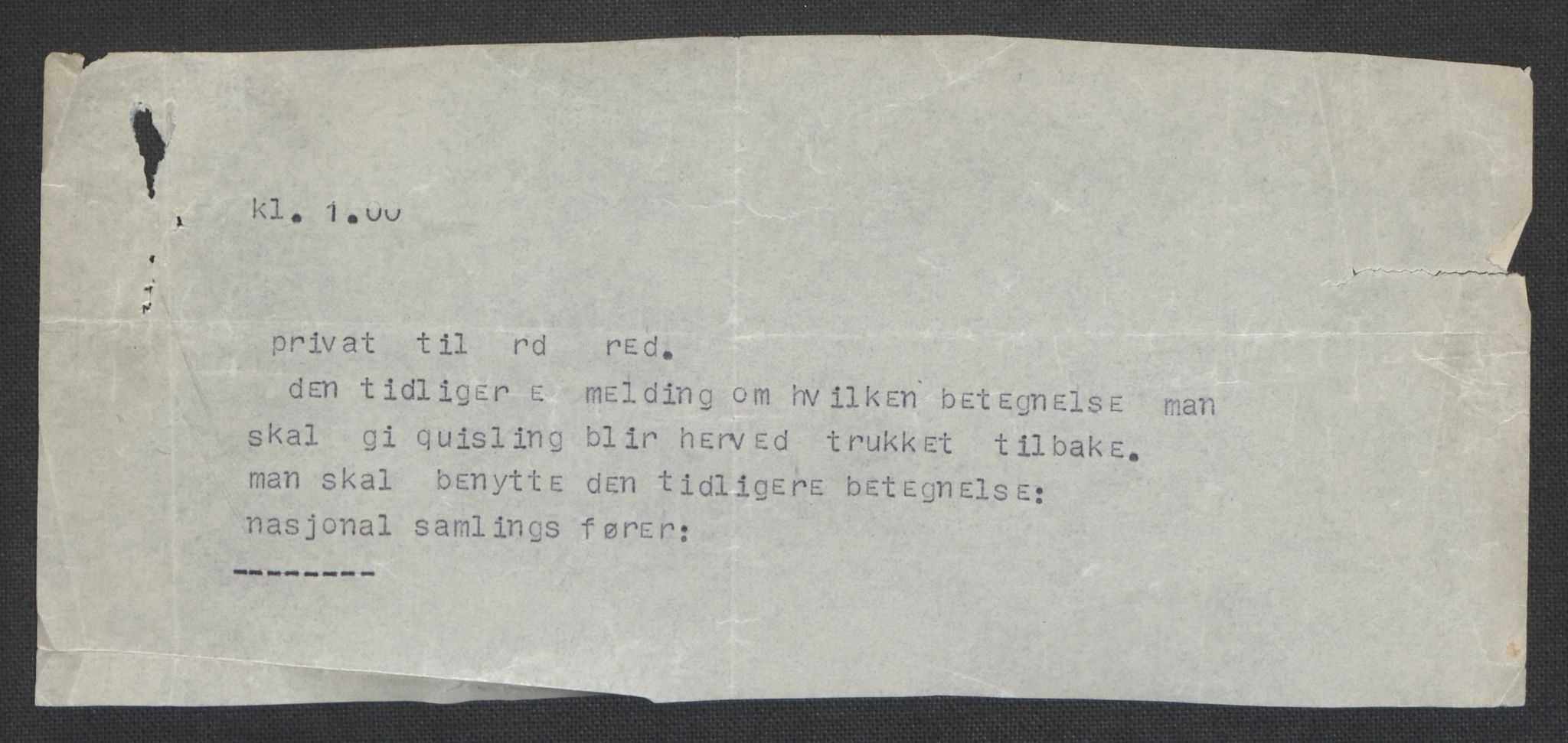 Landssvikarkivet, Oslo politikammer, AV/RA-S-3138-01/D/Da/L0003: Dnr. 29, 1945, p. 461