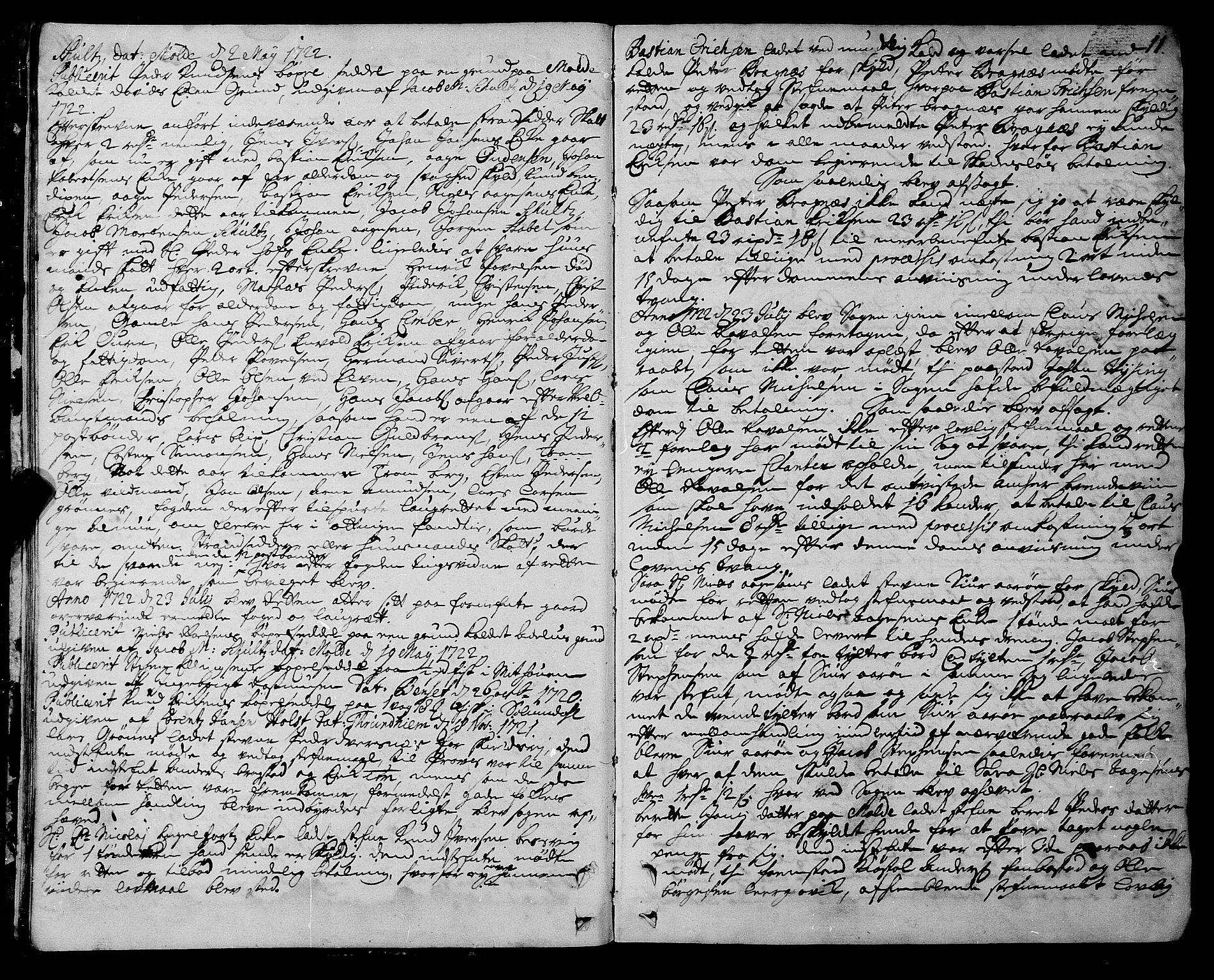 Romsdal sorenskriveri, SAT/A-4149/1/1/1A/L0009: Tingbok, 1722-1728, p. 10b-11a