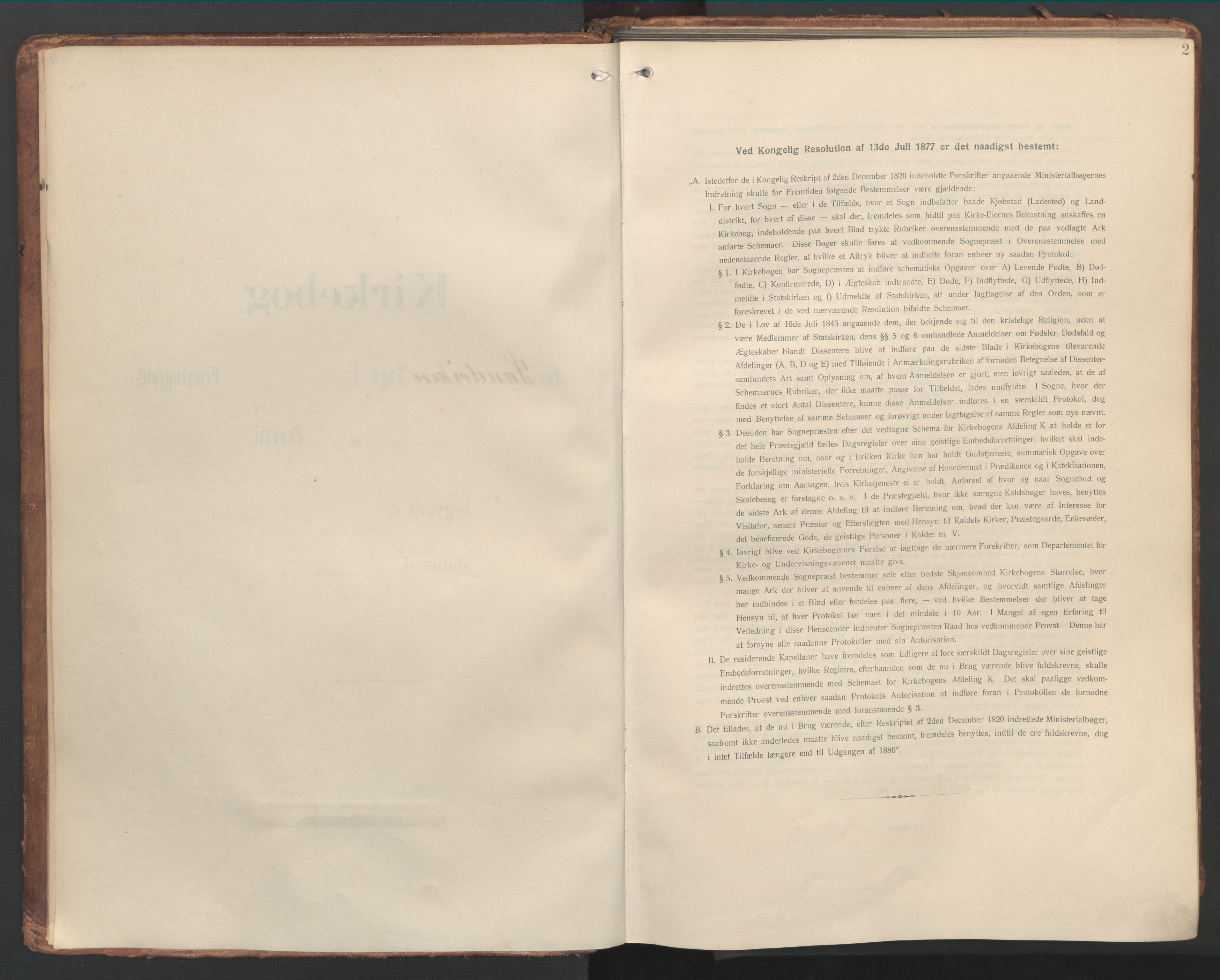 Sandviken Sokneprestembete, SAB/A-77601/H/Ha/L0019: Parish register (official) no. E 2, 1905-1933, p. 2