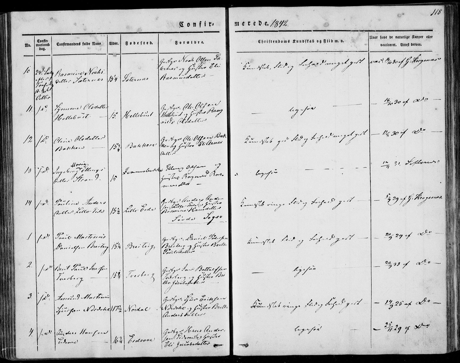 Ministerialprotokoller, klokkerbøker og fødselsregistre - Møre og Romsdal, AV/SAT-A-1454/501/L0005: Parish register (official) no. 501A05, 1831-1844, p. 118