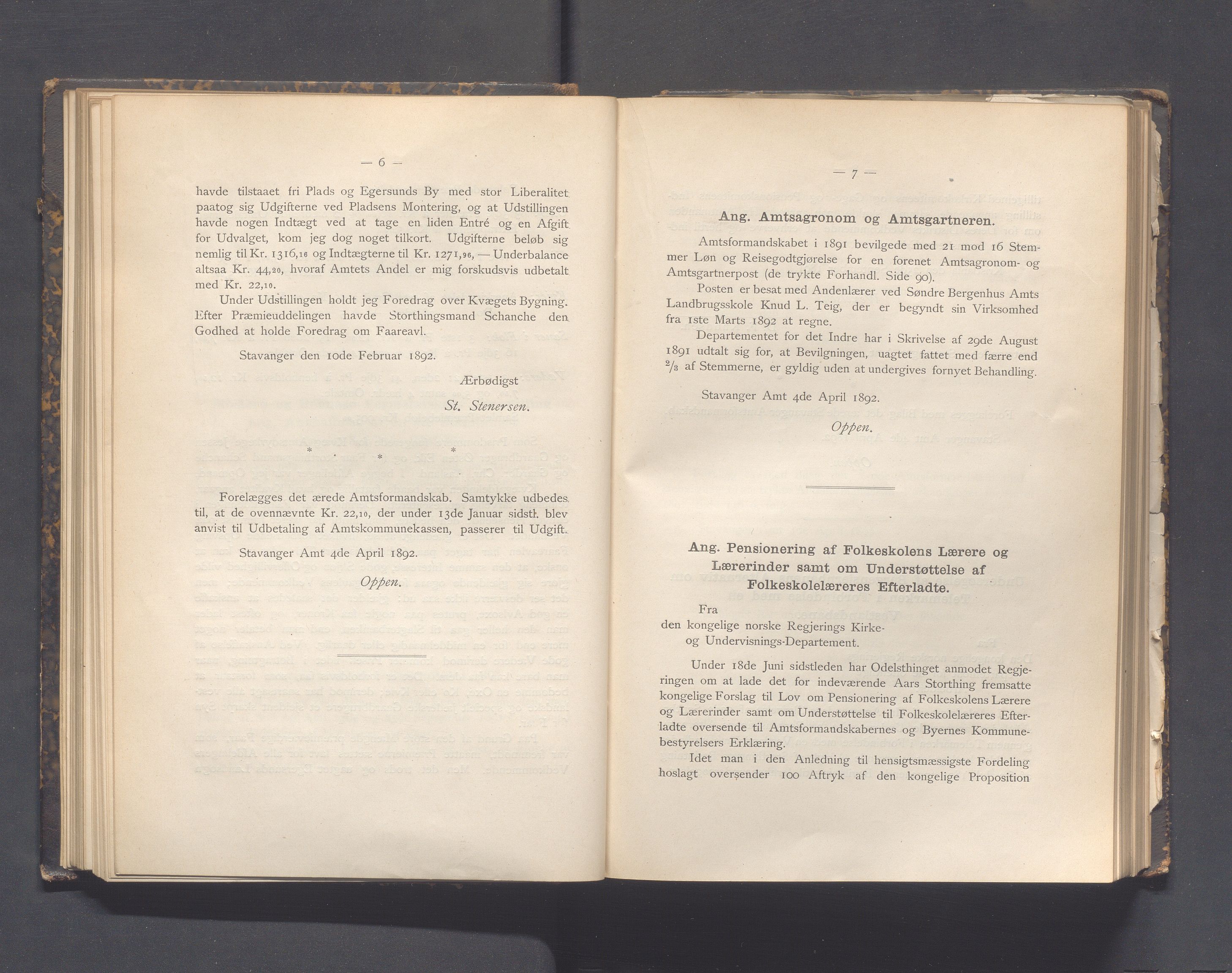 Rogaland fylkeskommune - Fylkesrådmannen , IKAR/A-900/A, 1892, p. 91