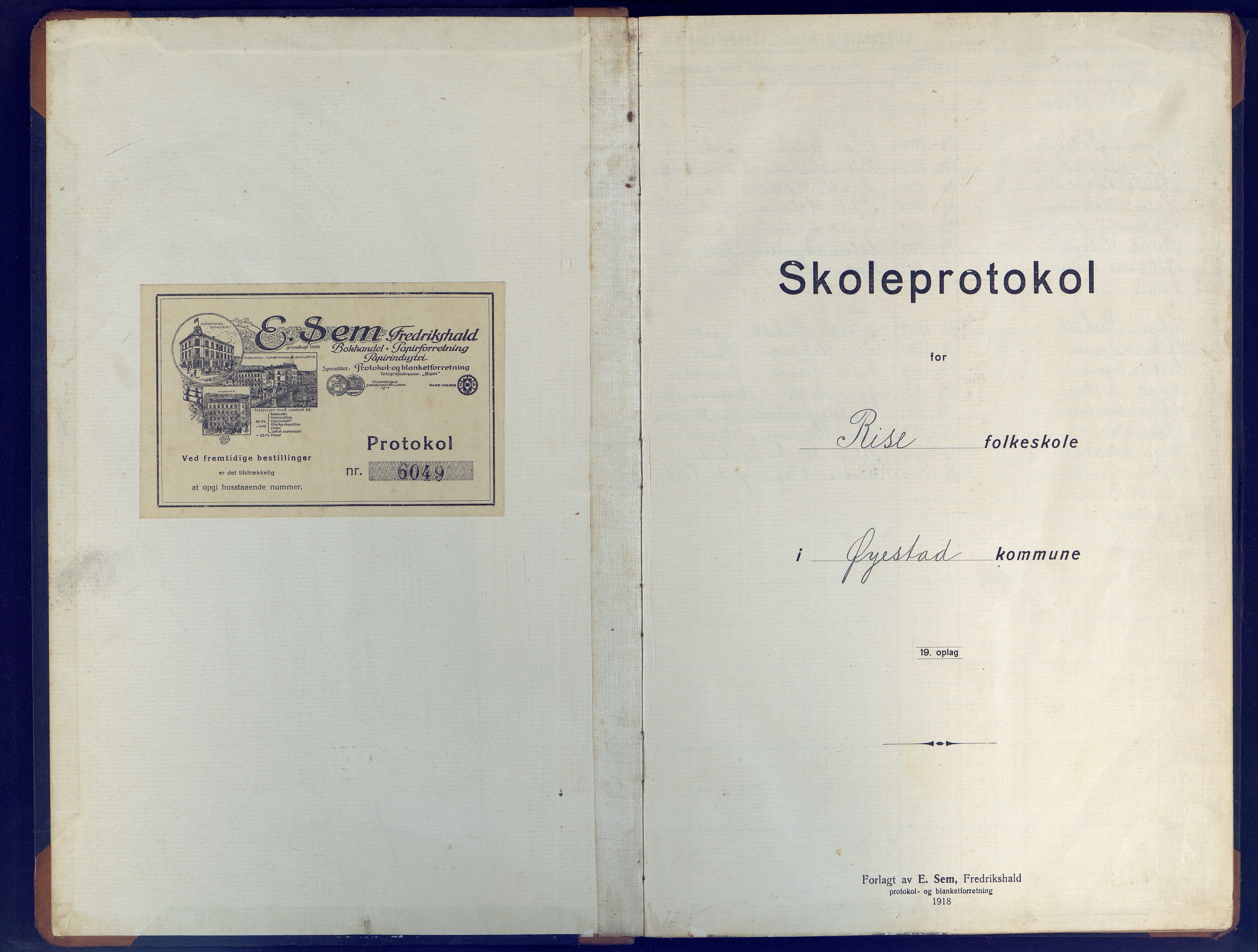 Øyestad kommune frem til 1979, AAKS/KA0920-PK/06/06J/L0006: Skoleprotokoll, 1921-1937