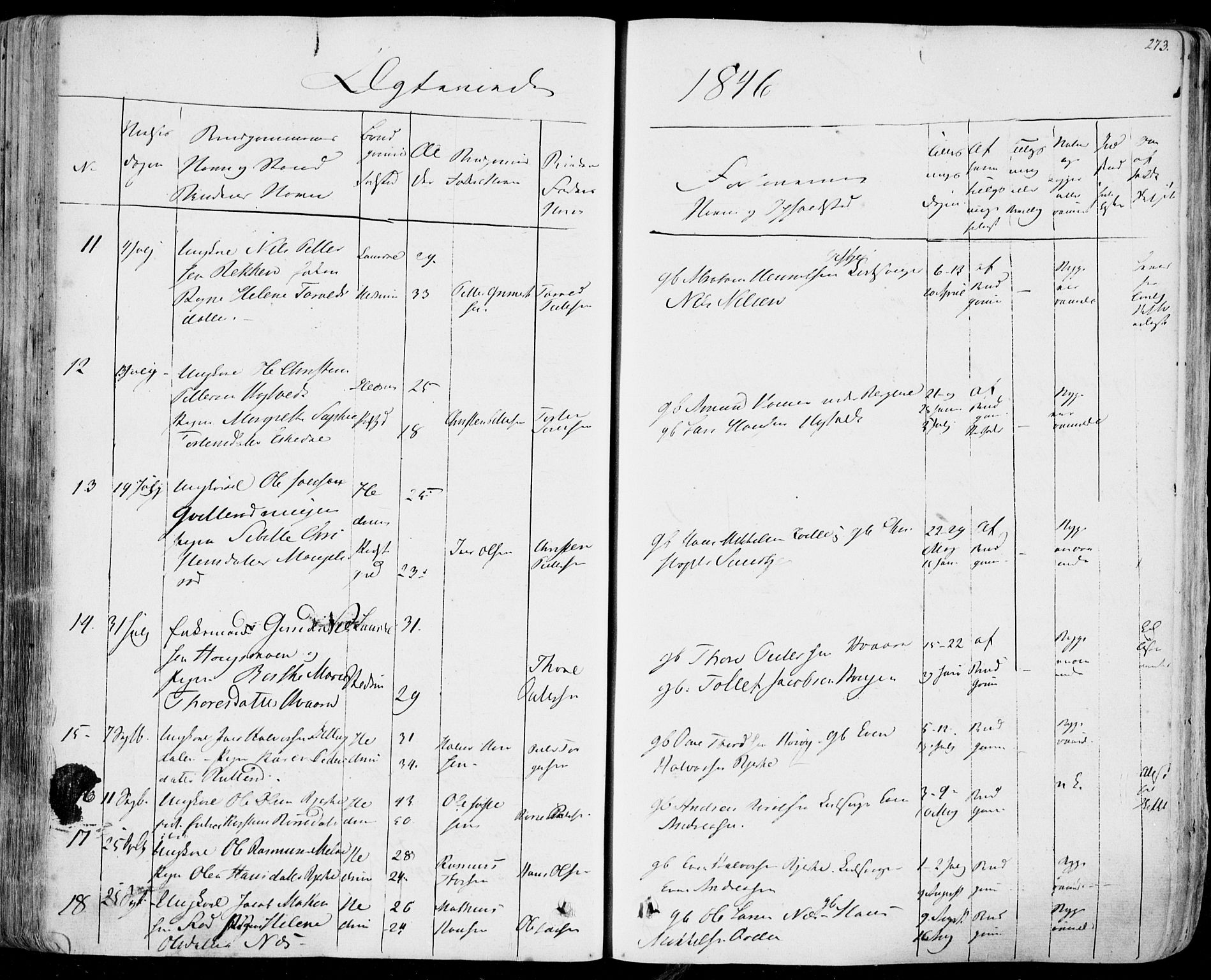 Hedrum kirkebøker, AV/SAKO-A-344/F/Fa/L0005: Parish register (official) no. I 5, 1835-1848, p. 273