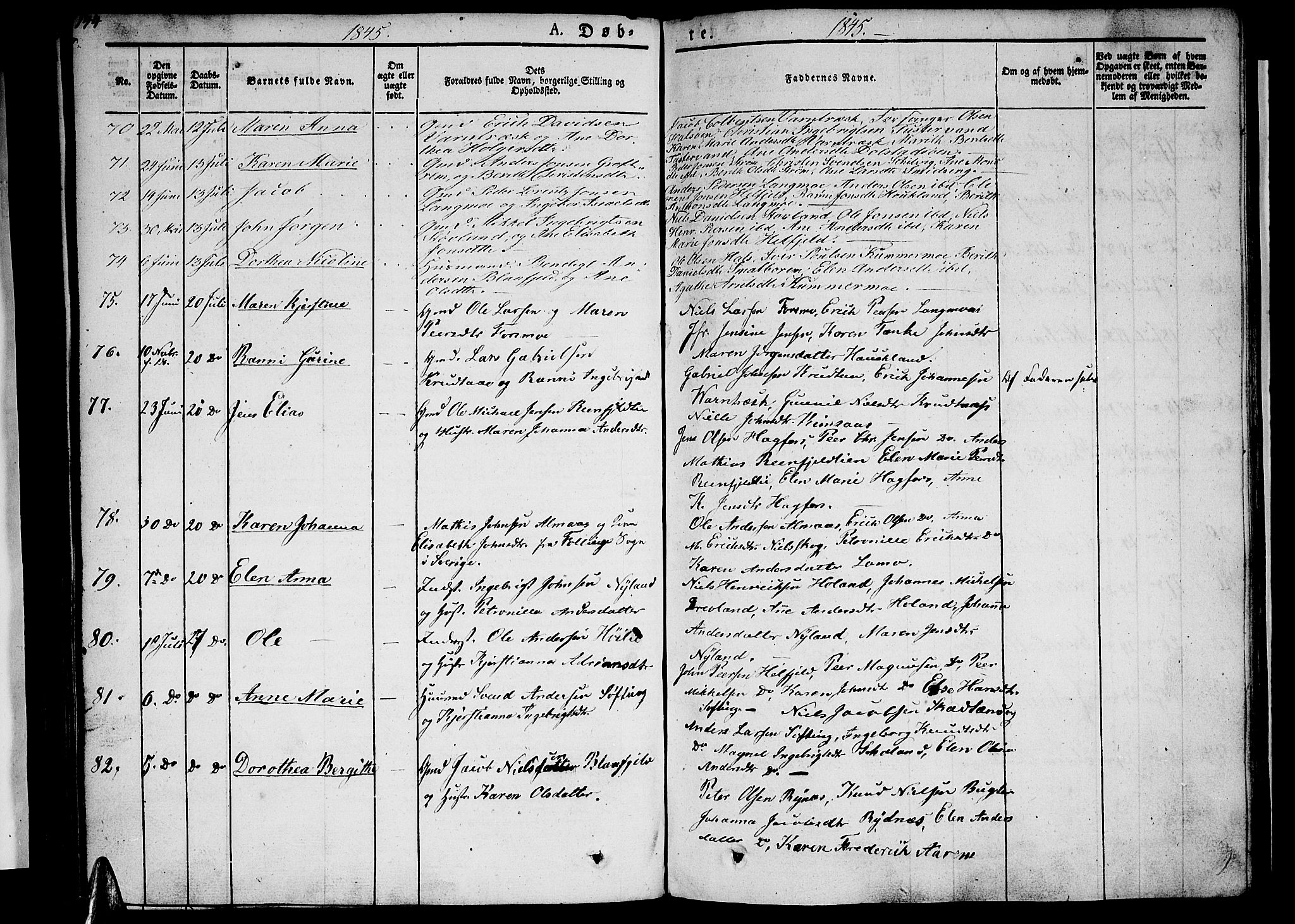 Ministerialprotokoller, klokkerbøker og fødselsregistre - Nordland, AV/SAT-A-1459/820/L0289: Parish register (official) no. 820A10, 1826-1845, p. 144