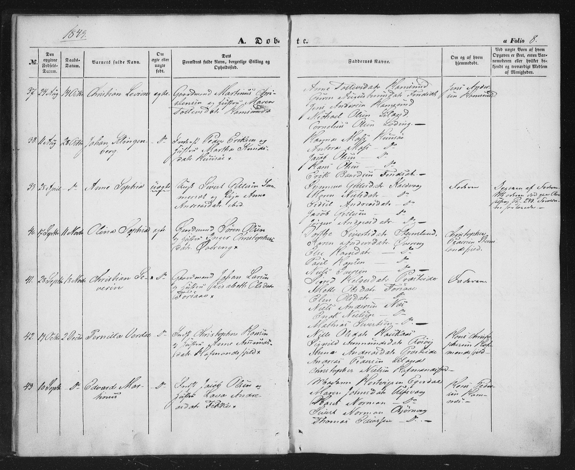 Ministerialprotokoller, klokkerbøker og fødselsregistre - Nordland, AV/SAT-A-1459/859/L0844: Parish register (official) no. 859A04, 1849-1862, p. 8