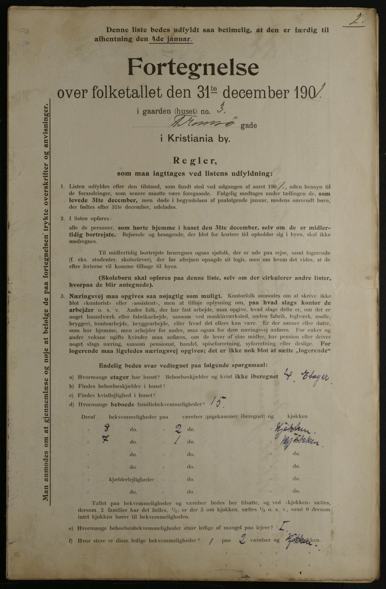 OBA, Municipal Census 1901 for Kristiania, 1901, p. 17752