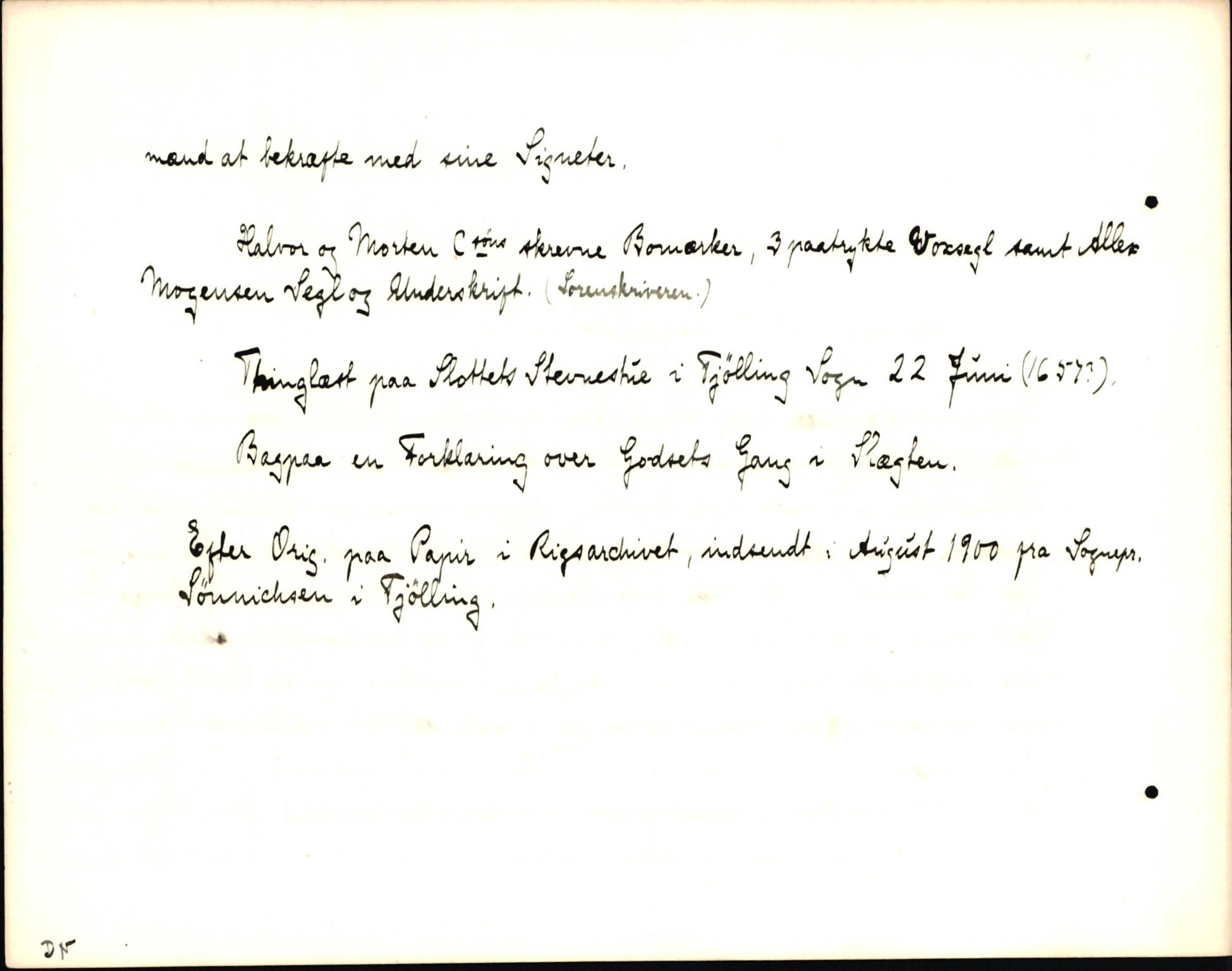 Riksarkivets diplomsamling, AV/RA-EA-5965/F35/F35k/L0002: Regestsedler: Prestearkiver fra Hedmark, Oppland, Buskerud og Vestfold, p. 706