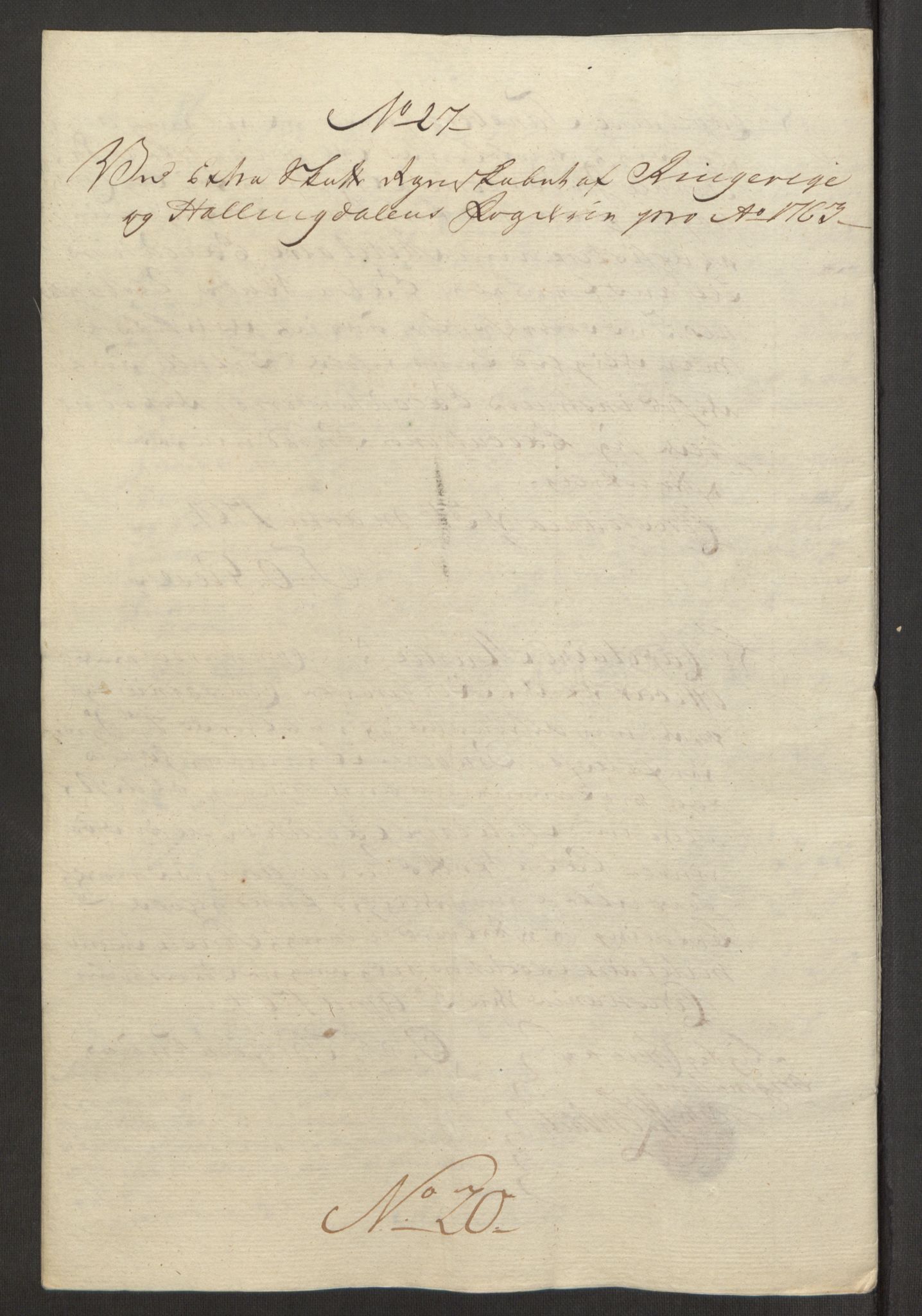 Rentekammeret inntil 1814, Reviderte regnskaper, Fogderegnskap, RA/EA-4092/R23/L1565: Ekstraskatten Ringerike og Hallingdal, 1762-1763, p. 560