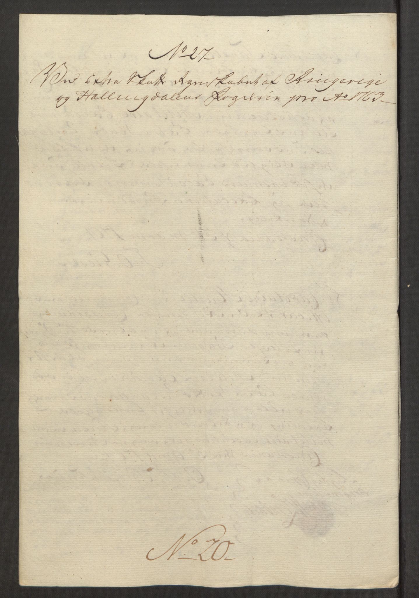 Rentekammeret inntil 1814, Reviderte regnskaper, Fogderegnskap, AV/RA-EA-4092/R23/L1565: Ekstraskatten Ringerike og Hallingdal, 1762-1763, p. 560