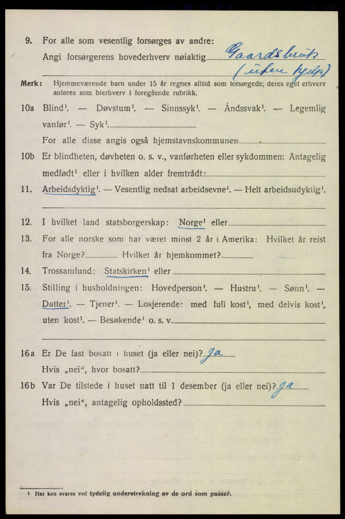 SAK, 1920 census for Greipstad, 1920, p. 2115