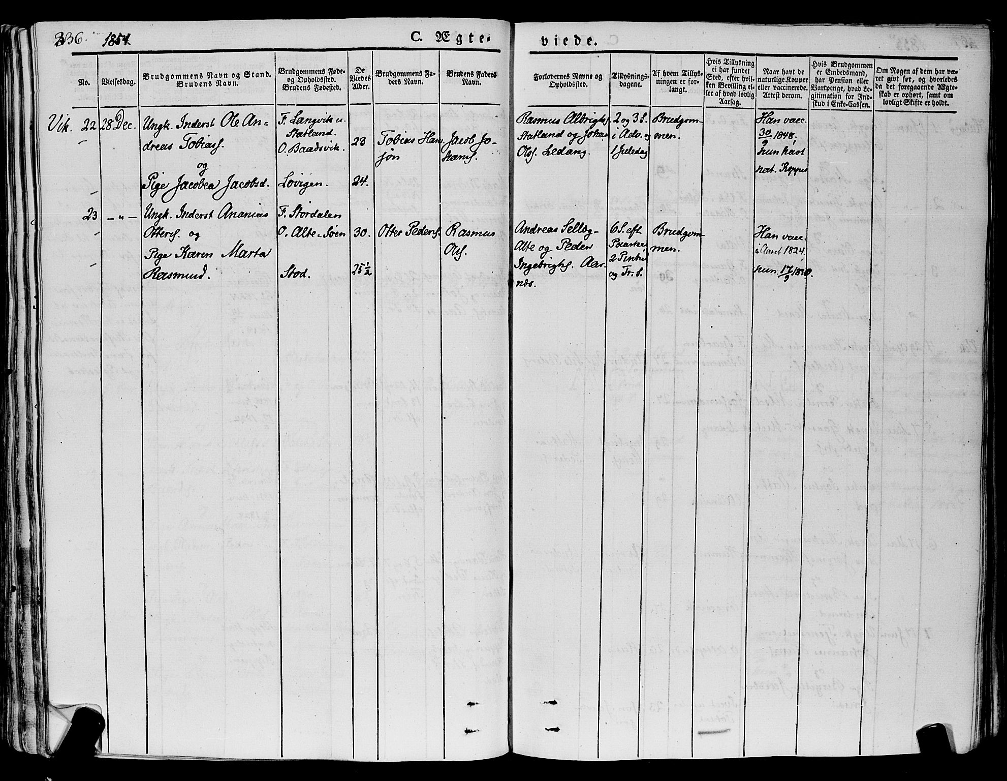 Ministerialprotokoller, klokkerbøker og fødselsregistre - Nord-Trøndelag, SAT/A-1458/773/L0614: Parish register (official) no. 773A05, 1831-1856, p. 336