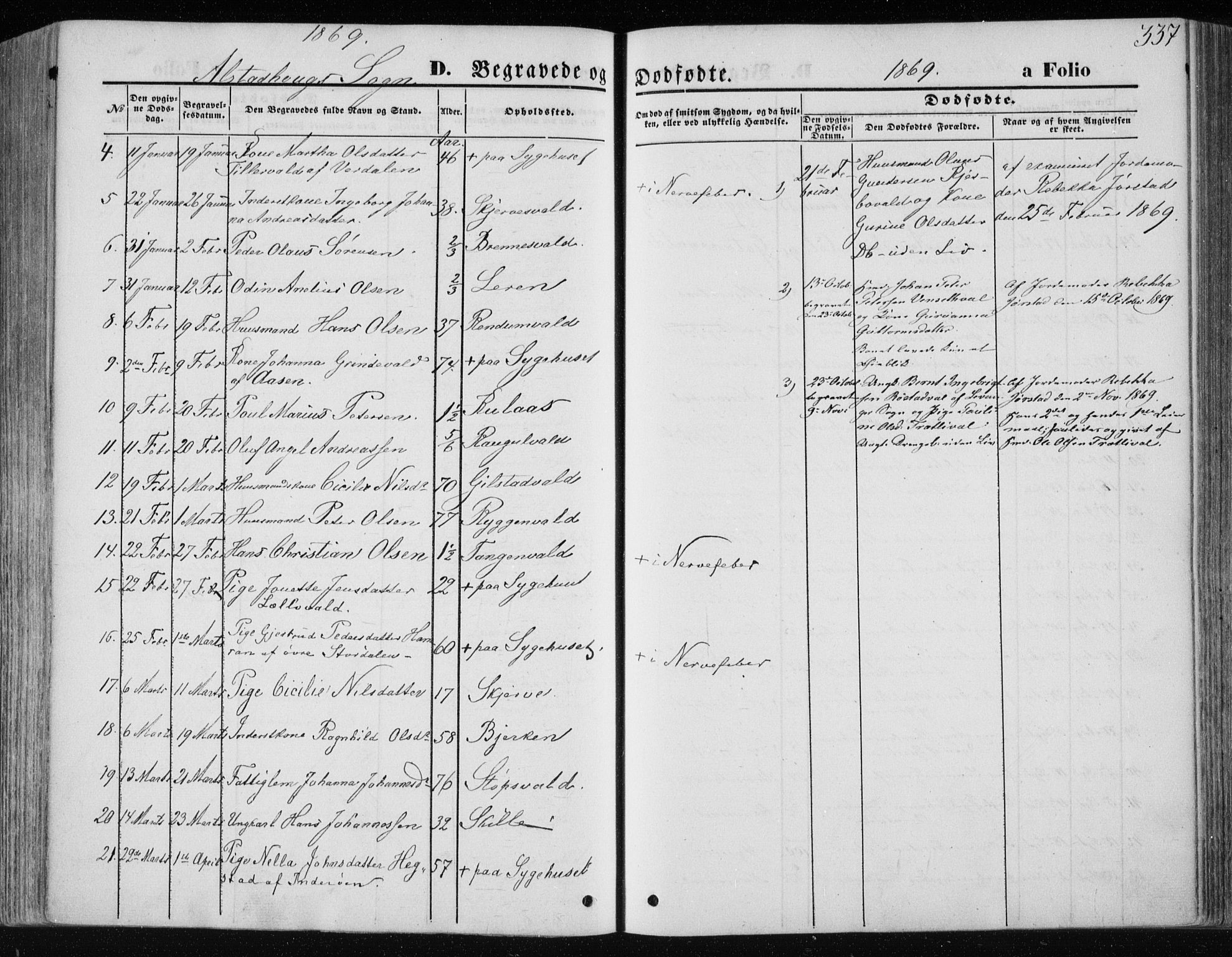 Ministerialprotokoller, klokkerbøker og fødselsregistre - Nord-Trøndelag, AV/SAT-A-1458/717/L0157: Parish register (official) no. 717A08 /1, 1863-1877, p. 337