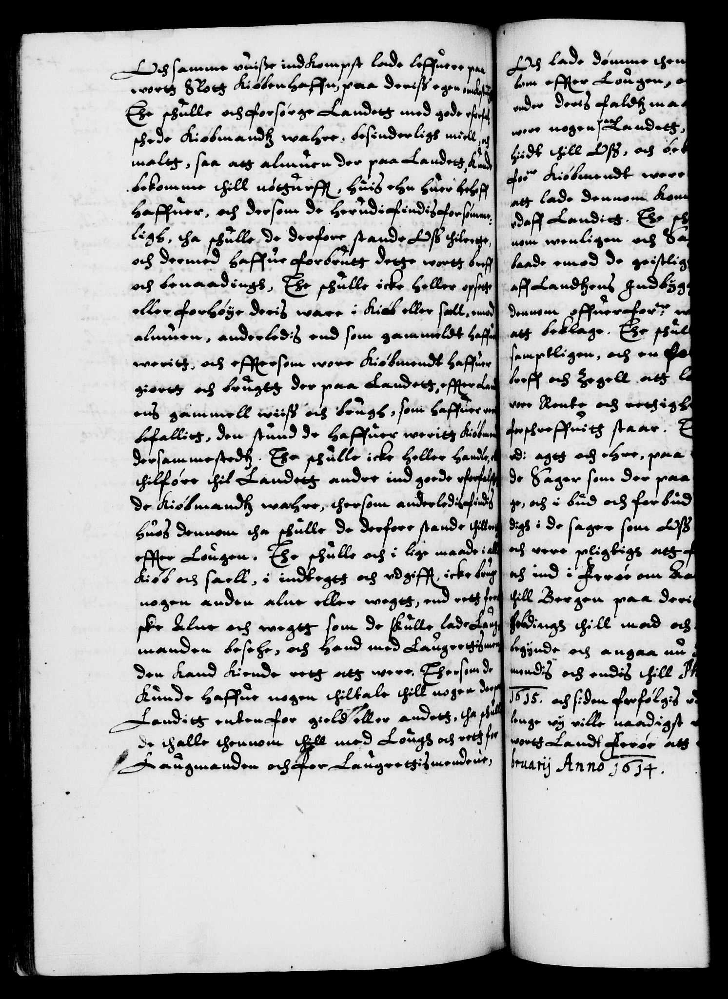 Danske Kanselli 1572-1799, AV/RA-EA-3023/F/Fc/Fca/Fcaa/L0003: Norske registre (mikrofilm), 1596-1616, p. 435b