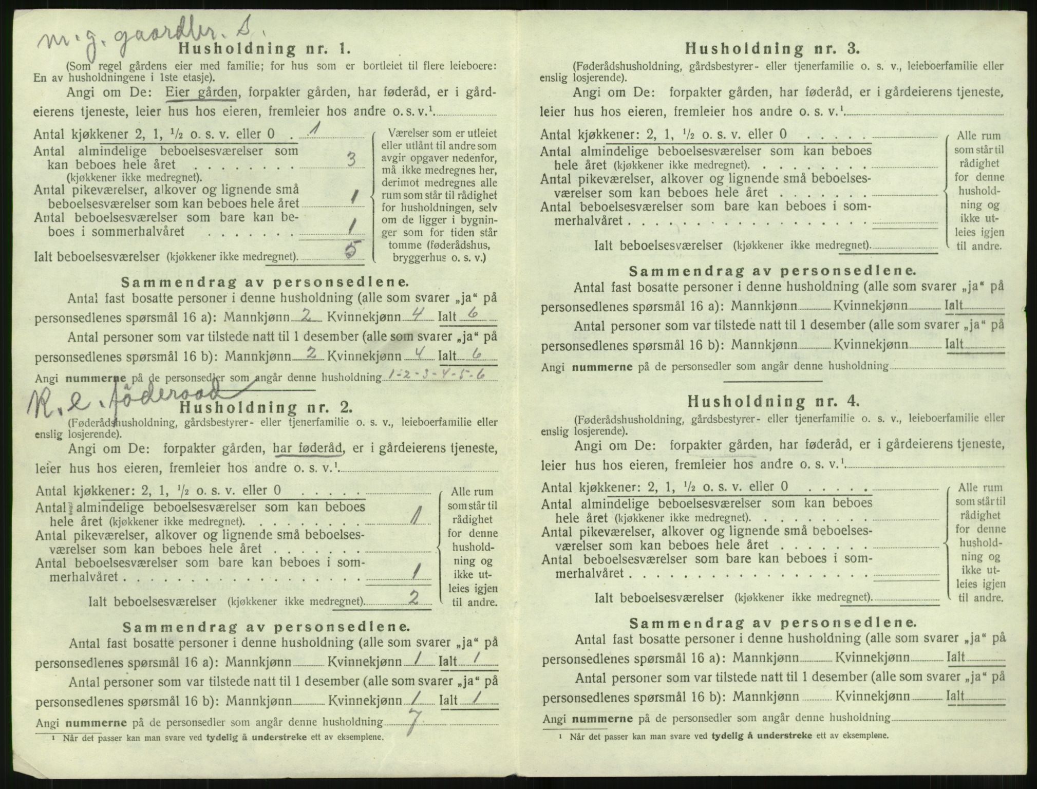 SAT, 1920 census for Ørskog, 1920, p. 207