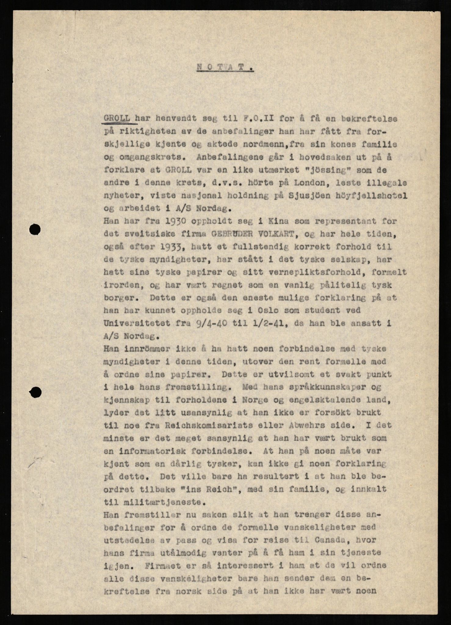 Forsvaret, Forsvarets overkommando II, AV/RA-RAFA-3915/D/Db/L0010: CI Questionaires. Tyske okkupasjonsstyrker i Norge. Tyskere., 1945-1946, p. 236