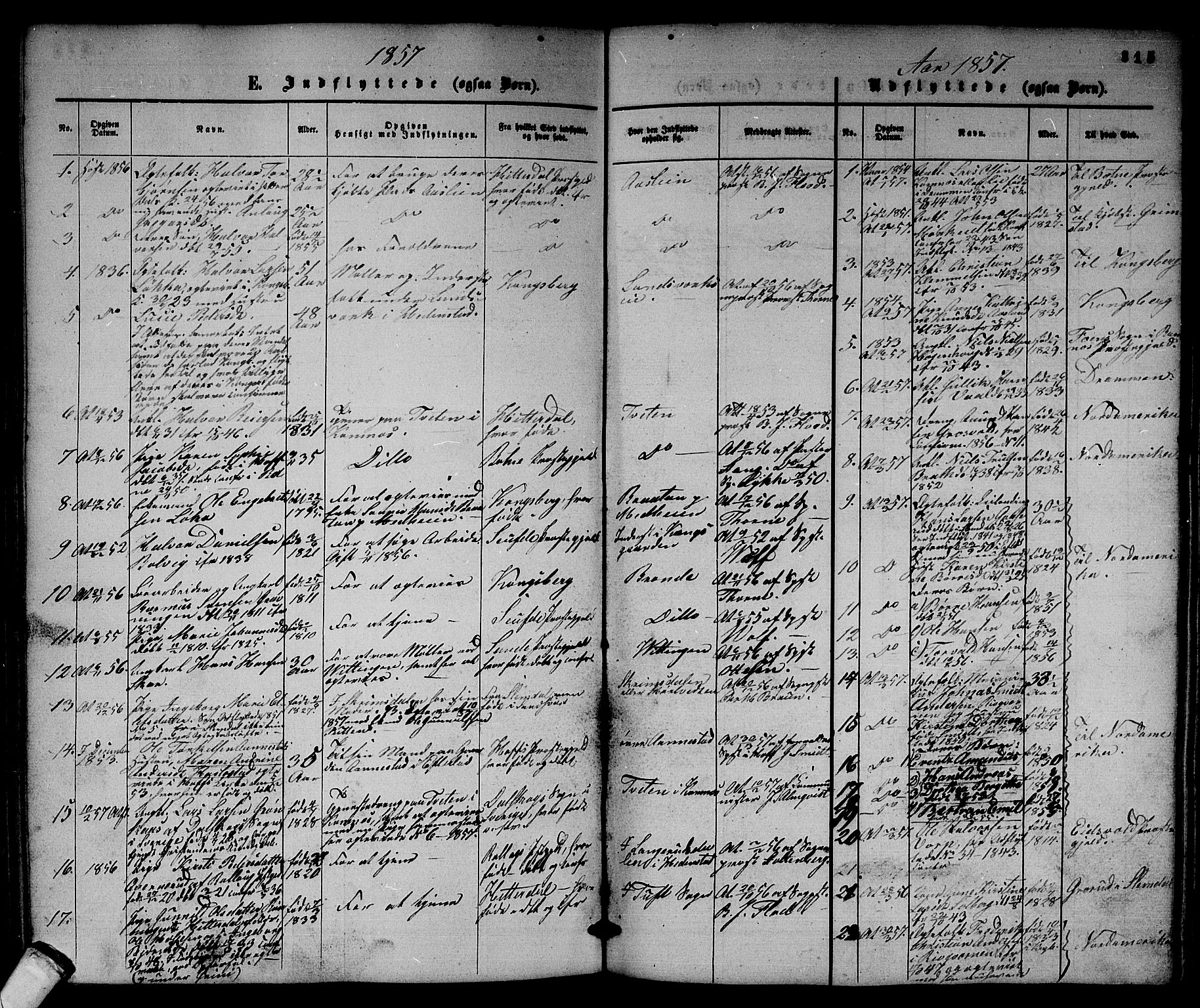 Sandsvær kirkebøker, SAKO/A-244/G/Ga/L0005: Parish register (copy) no. I 5, 1857-1873, p. 315