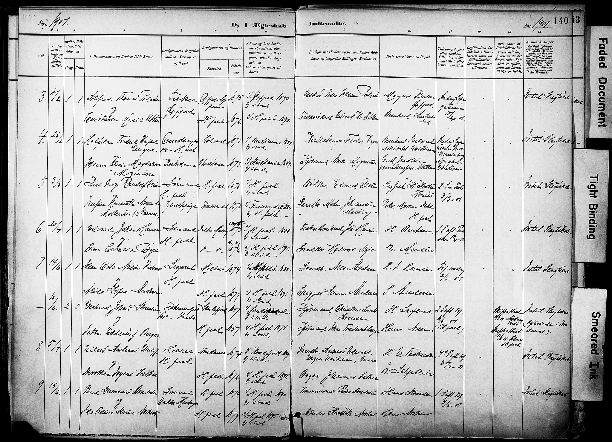 Hammerfest sokneprestkontor, AV/SATØ-S-1347/H/Ha/L0010.kirke: Parish register (official) no. 10, 1898-1905, p. 140
