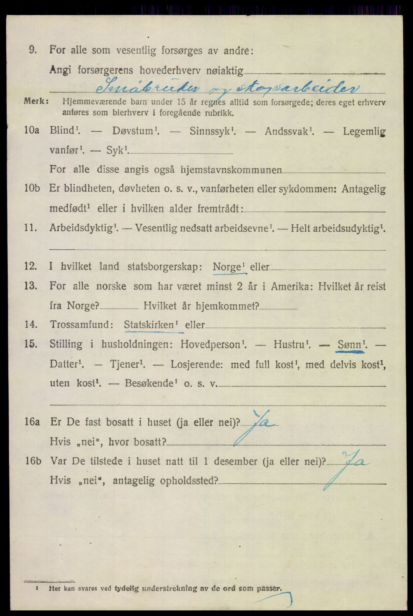 SAH, 1920 census for Våler (Hedmark), 1920, p. 2450