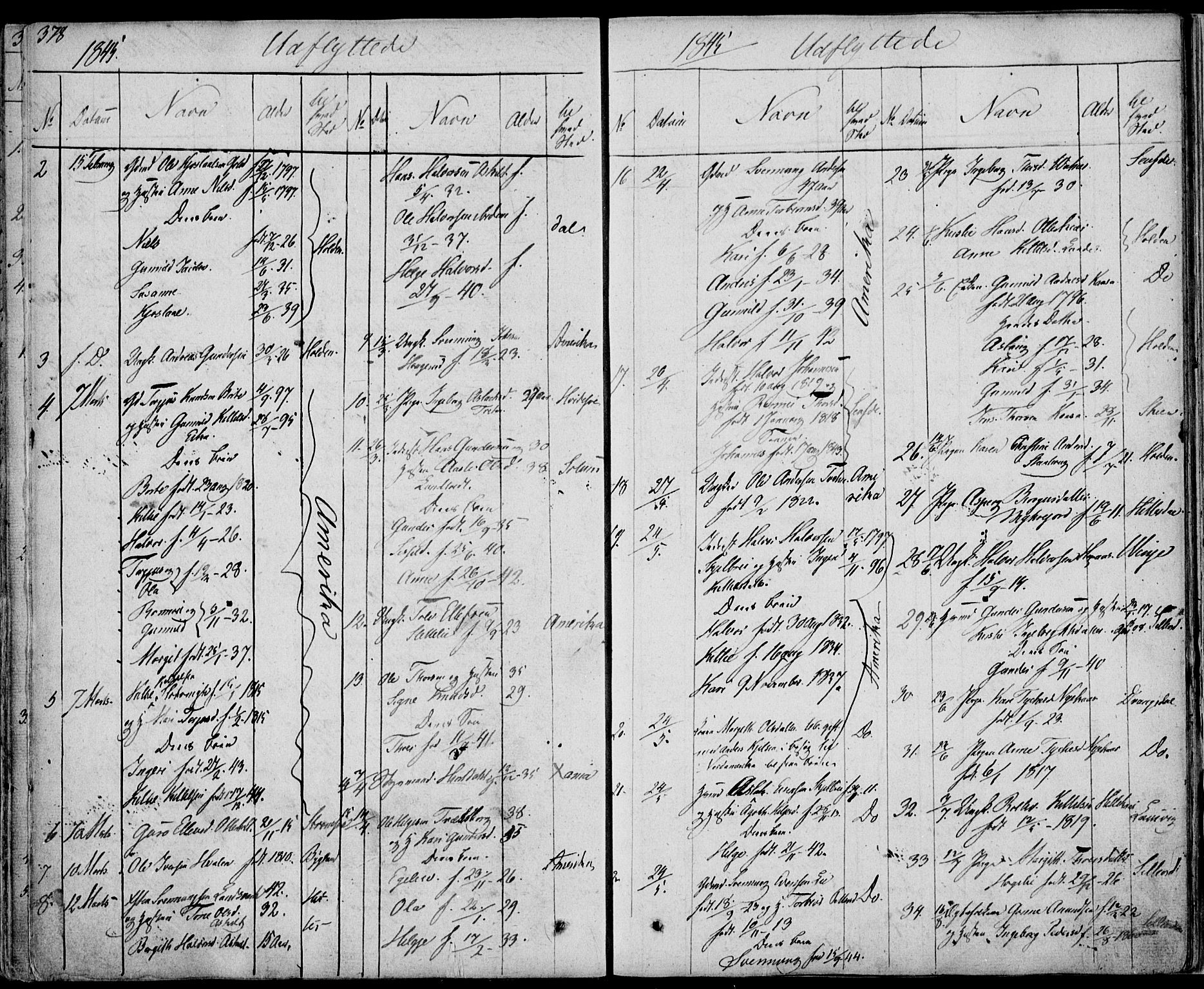 Bø kirkebøker, SAKO/A-257/F/Fa/L0007: Parish register (official) no. 7, 1831-1848, p. 378