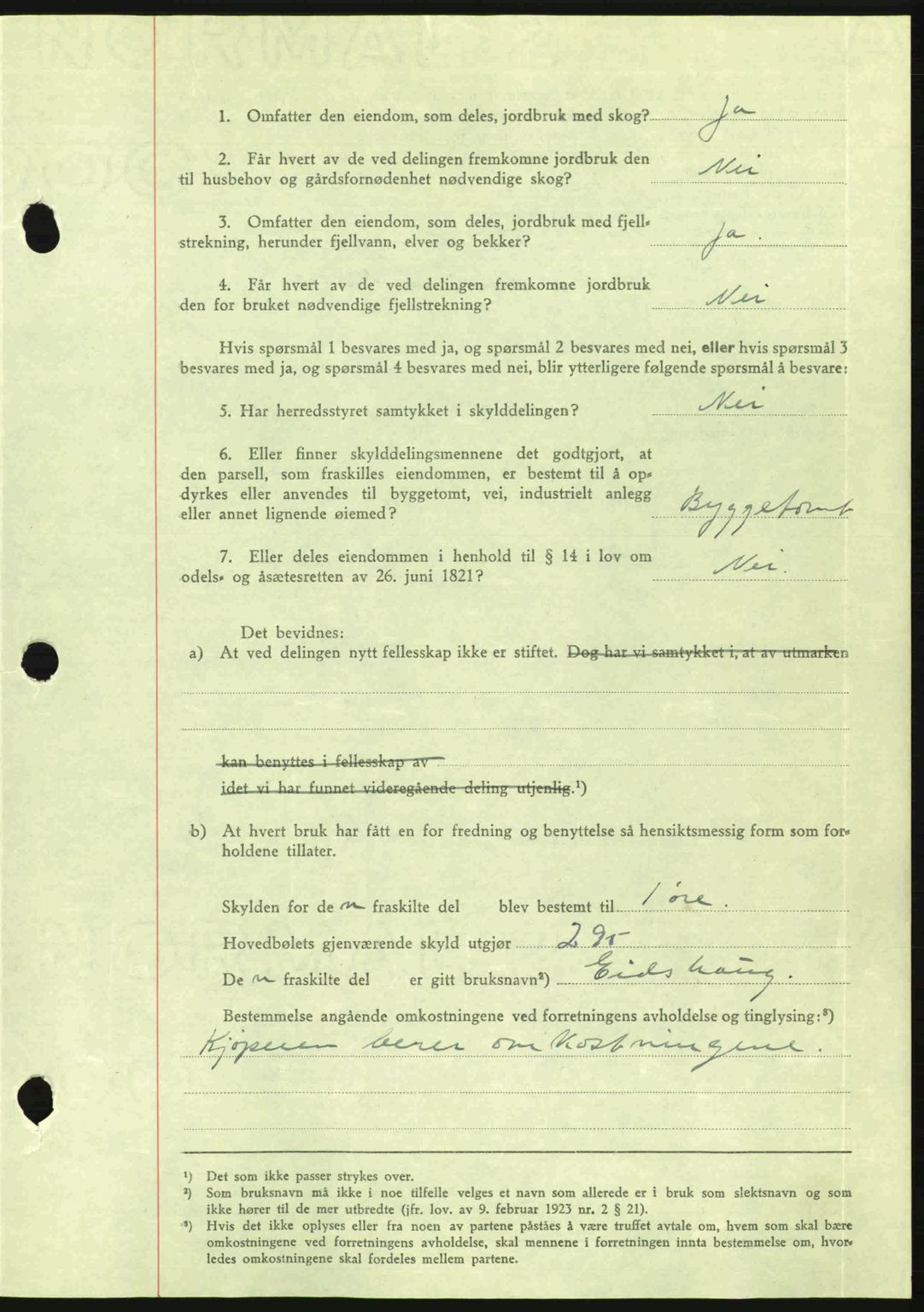 Romsdal sorenskriveri, AV/SAT-A-4149/1/2/2C: Mortgage book no. A16, 1944-1944, Diary no: : 1149/1944