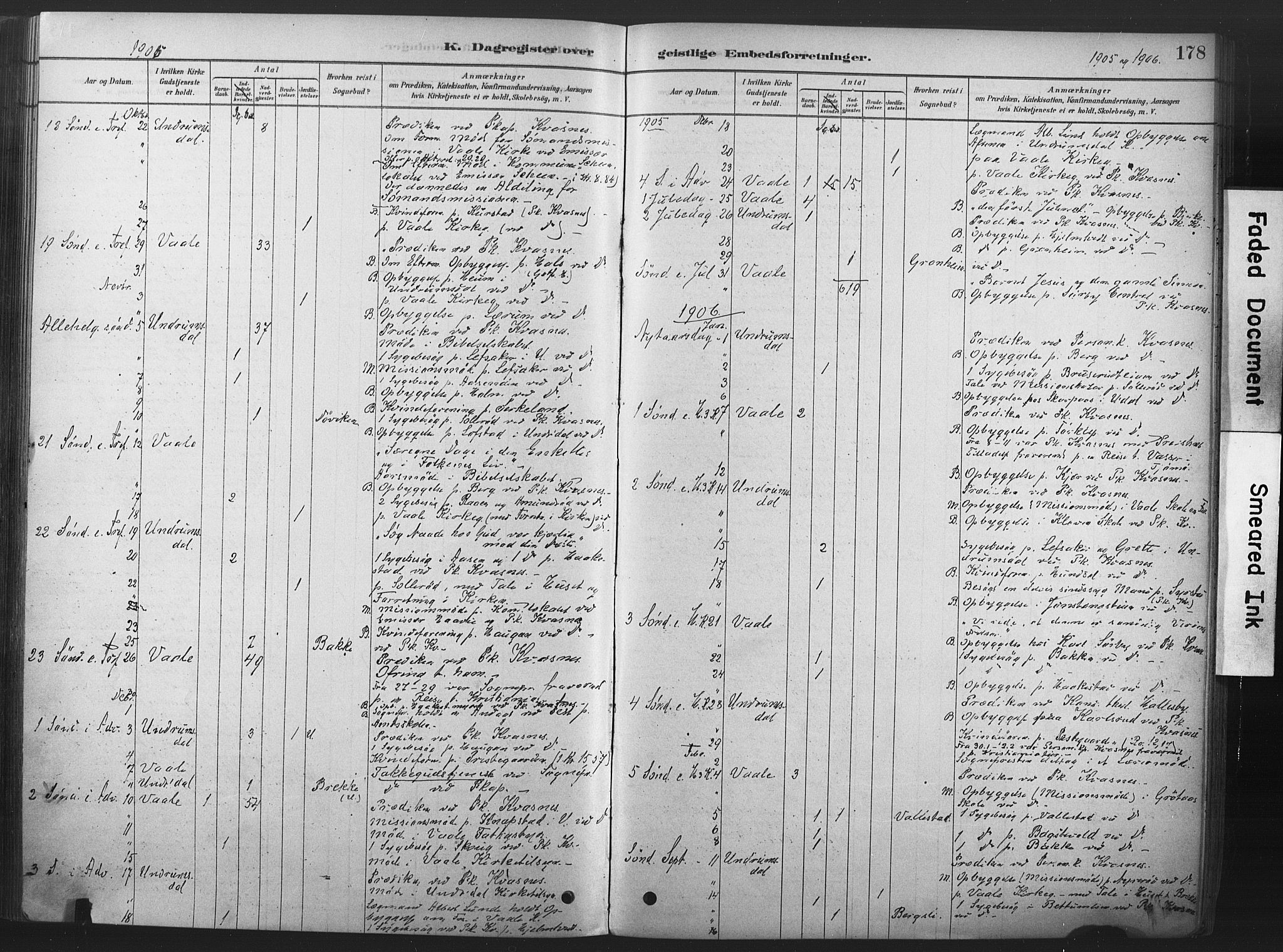 Våle kirkebøker, SAKO/A-334/F/Fb/L0002: Parish register (official) no. II 2, 1878-1907, p. 178