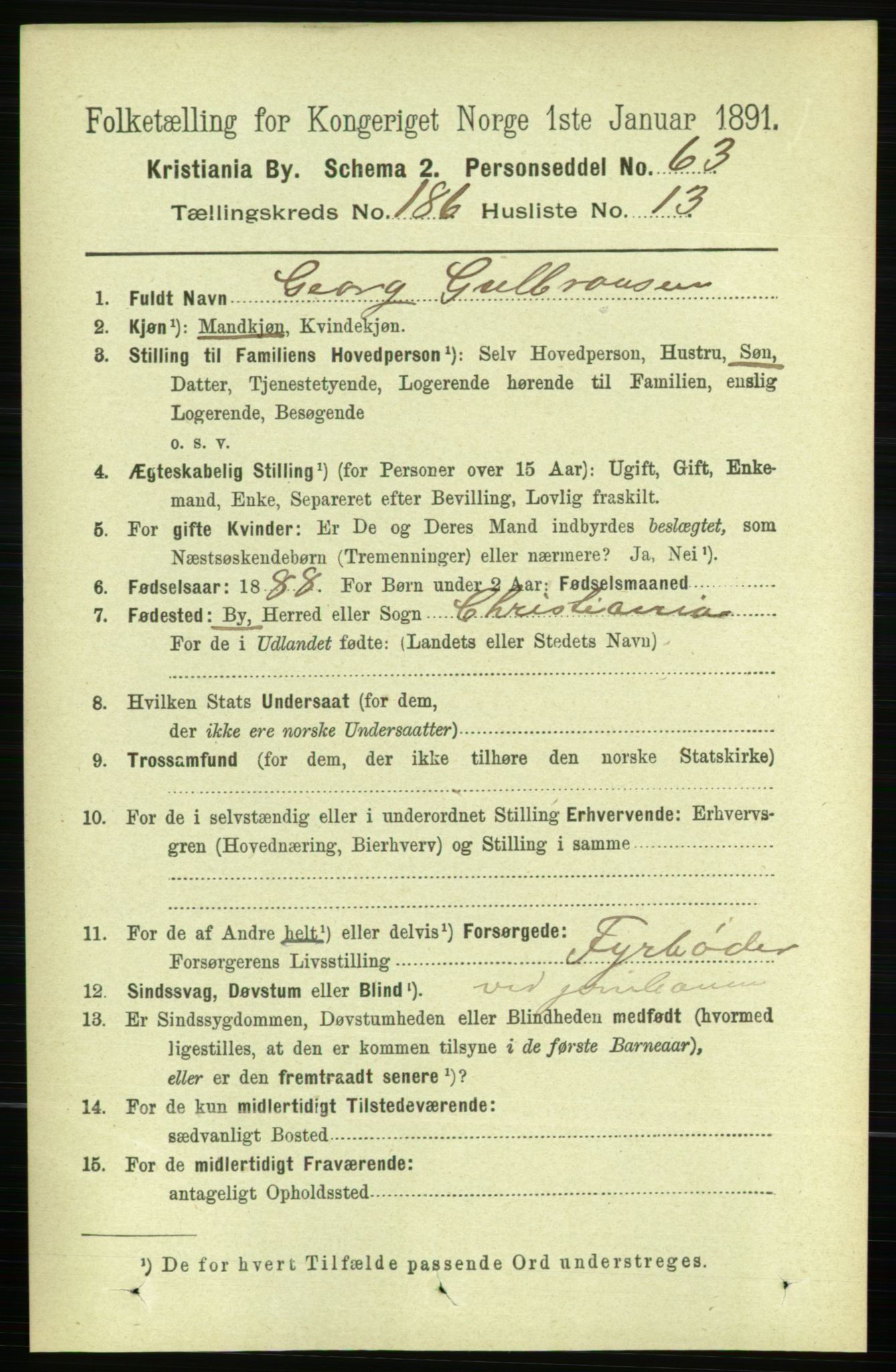 RA, 1891 census for 0301 Kristiania, 1891, p. 111844