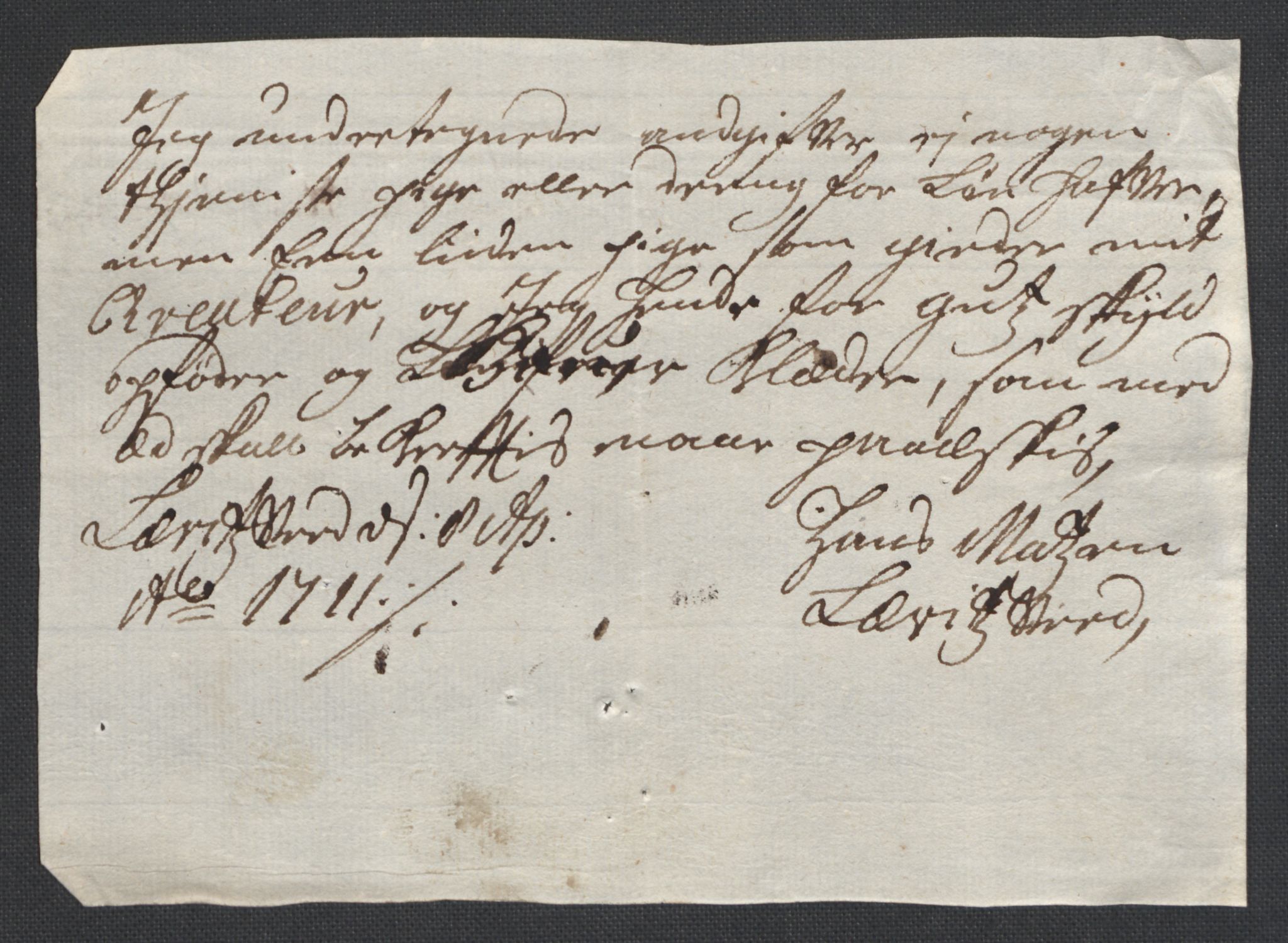 Rentekammeret inntil 1814, Reviderte regnskaper, Fogderegnskap, AV/RA-EA-4092/R39/L2319: Fogderegnskap Nedenes, 1710-1711, p. 685