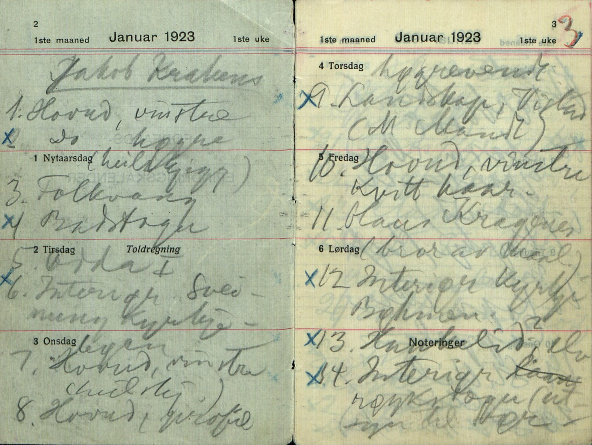 Rikard Berge, TEMU/TGM-A-1003/F/L0016/0021: 529-550 / 549 Brev og lause ark med oppskrifter av Rikard Berge, 1923-1925, p. 2-3