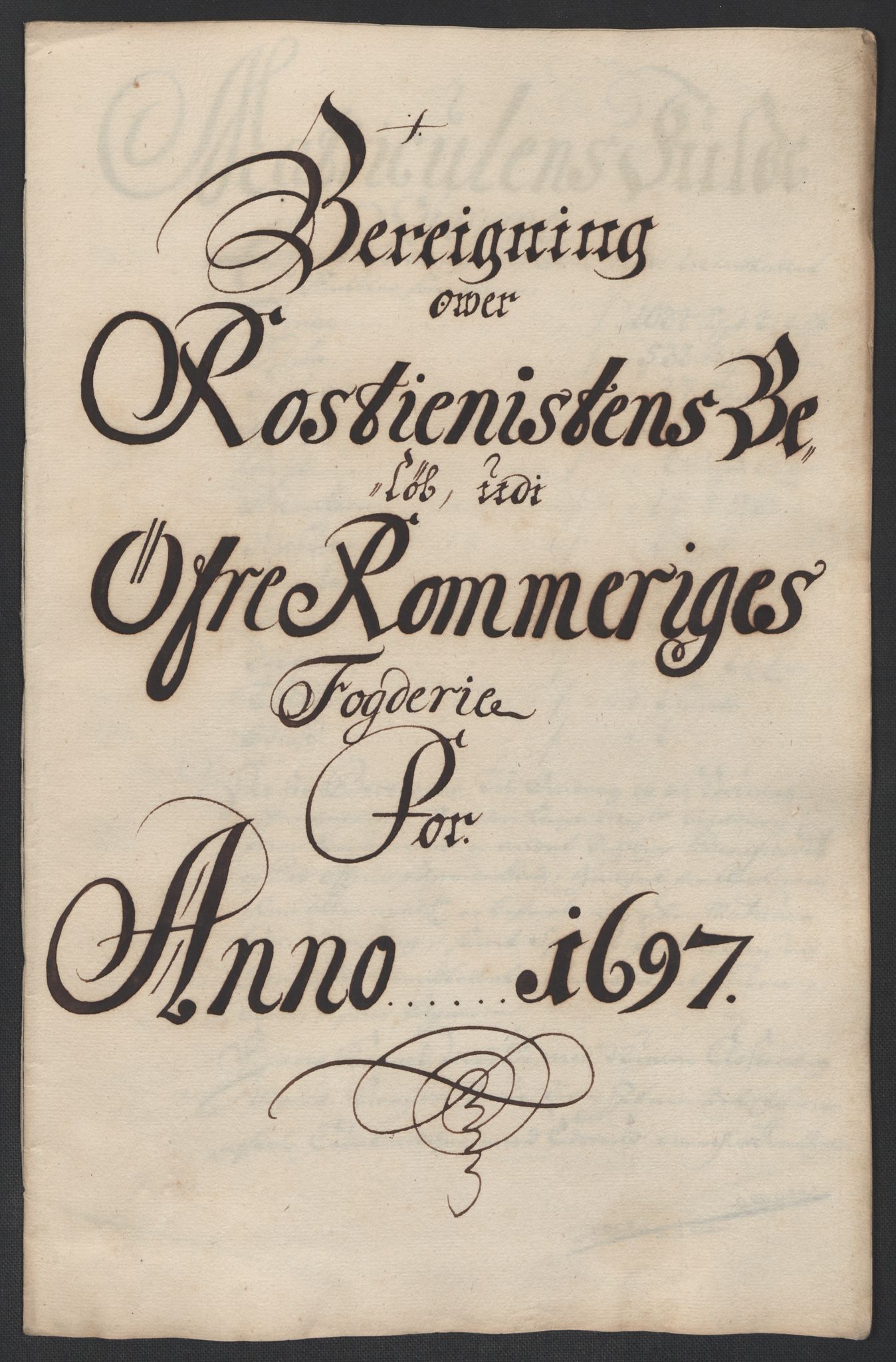 Rentekammeret inntil 1814, Reviderte regnskaper, Fogderegnskap, AV/RA-EA-4092/R12/L0709: Fogderegnskap Øvre Romerike, 1697, p. 262