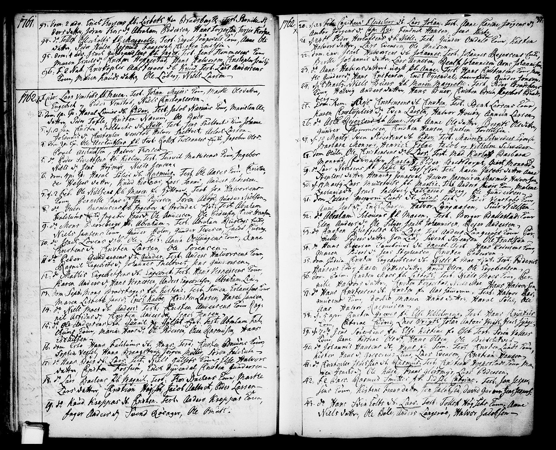 Gjerpen kirkebøker, SAKO/A-265/F/Fa/L0002: Parish register (official) no. I 2, 1747-1795, p. 37